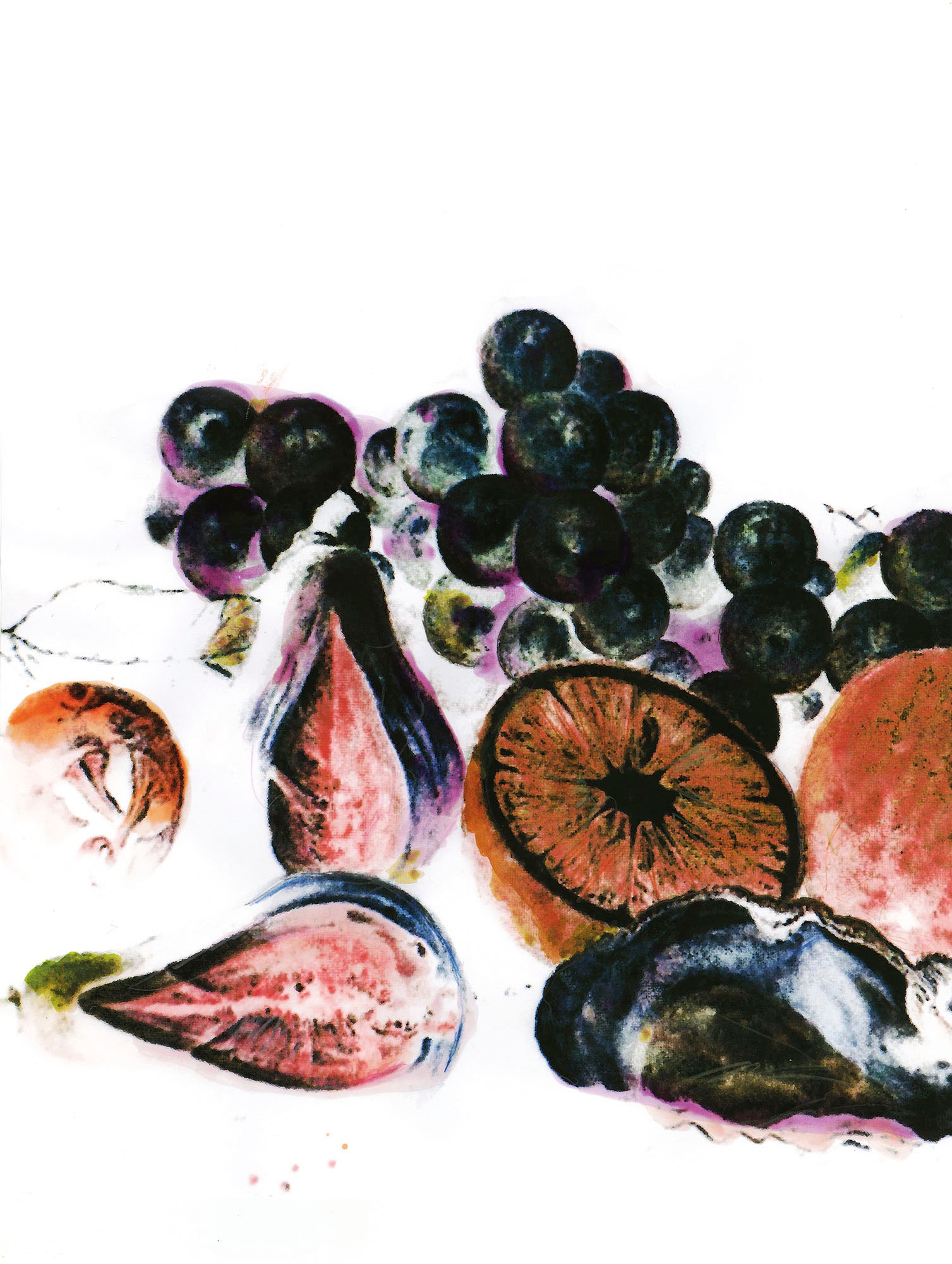 Image of Komar Bild "Fruits dautomne" Natur 1 Stk. tlg. Wandbild zur Dekoration - ohne Rahmen