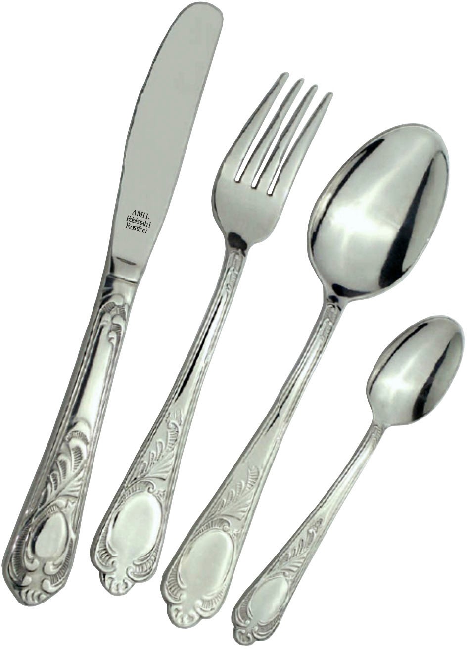 Image of AMIL Besteck-Set »8825«, (Set, 24 tlg.), Edelstahl 18/0, hochglanzpoliert bei Ackermann Versand Schweiz