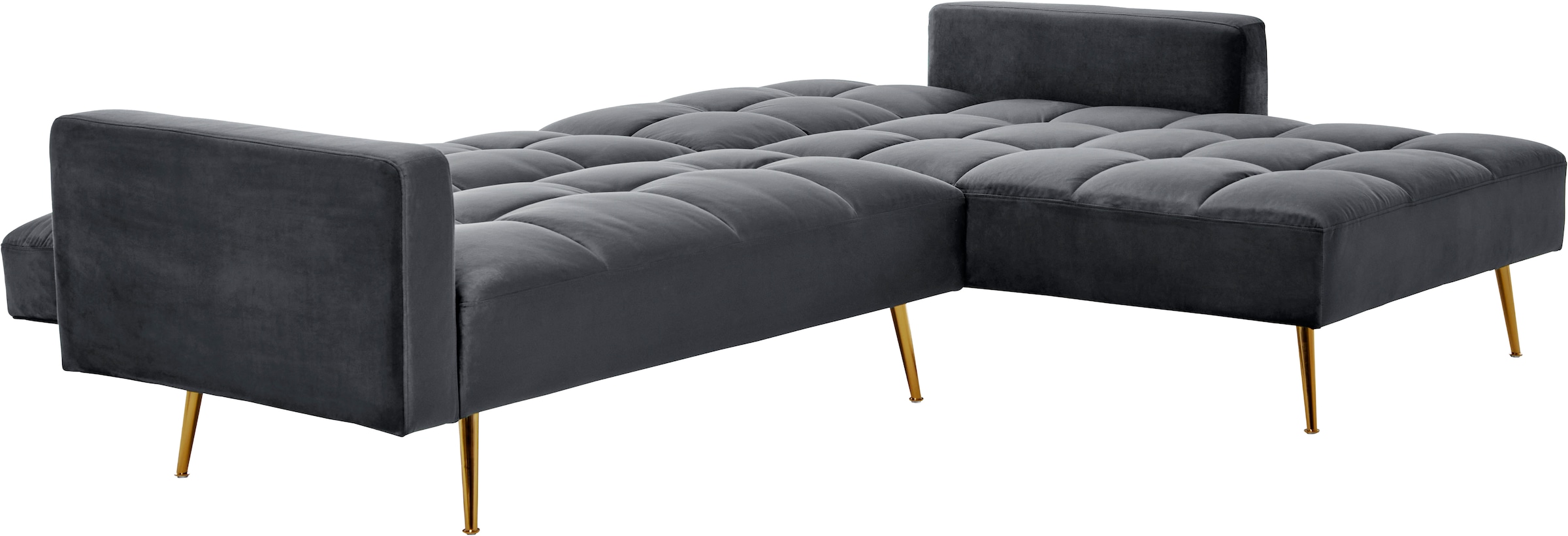 Jahnke Canapé d'angle »CHILLAX POSH CORNER« avec fonction couchage, montage réversible, 244 x 150 cm