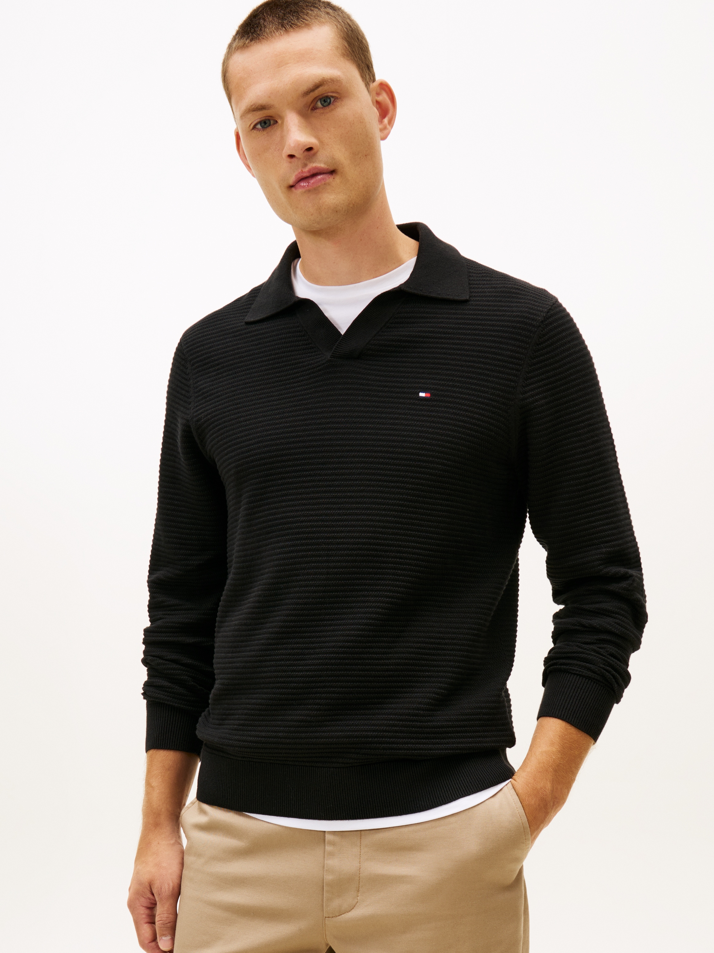 Image of Tommy Hilfiger Polokragenpullover "SEASONAL STRUCTURE" mit Struktur, Polokragen, regular fit