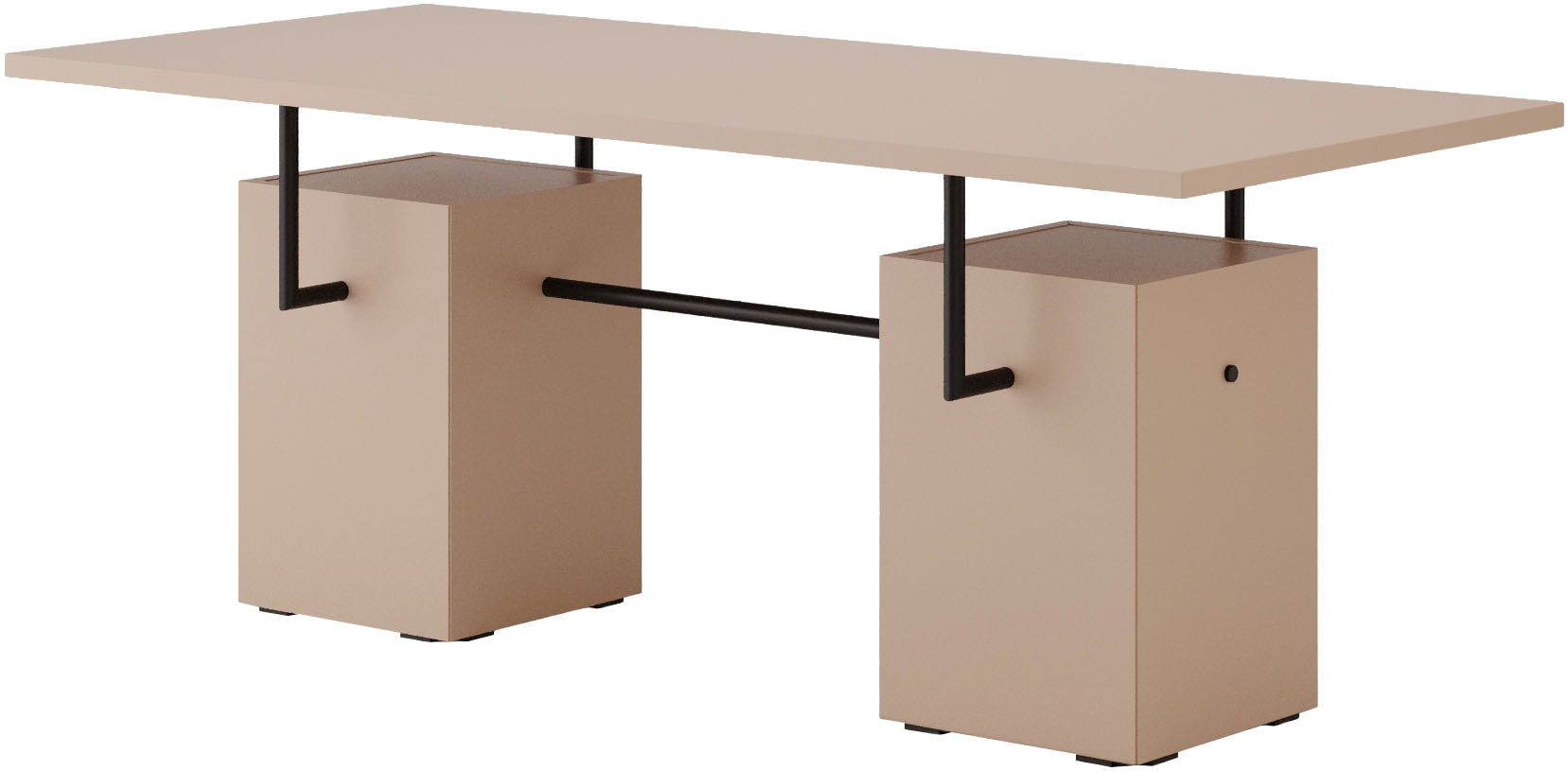 Image of Home affaire Couchtisch "Arrocco: B/T/H: 150/68/59cm Couchtisch rechteckig, Wohnzimmer, Modern" Schwebende Tischplatte mit modernem Metallgestell