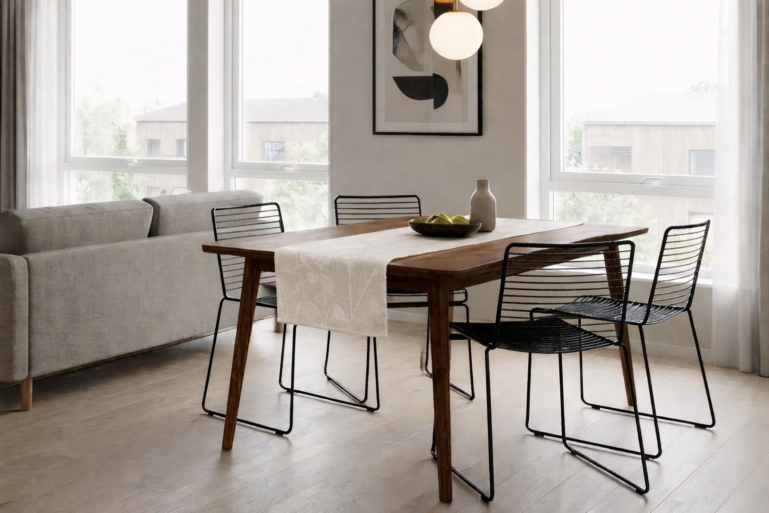 GOODproduct Chemin de table »Linnah« Uni, strukturiert, Esszimmer, Dekoration Zimmer, basic,