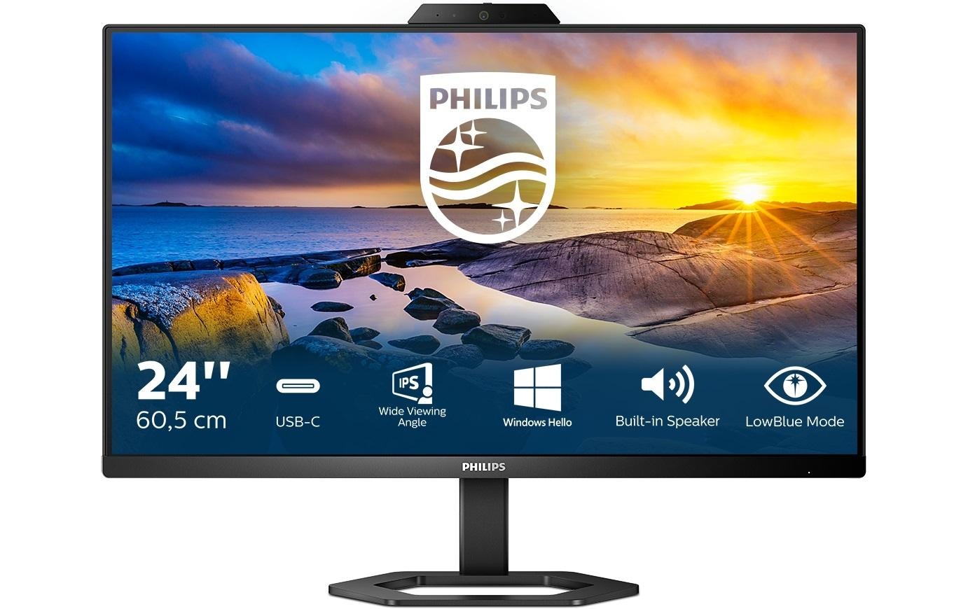 Philips Ergo Monitor »Philips 24E1N5300HE/00«, 60,21 cm/23,8 Zoll, 1920 x 1080 px, Full HD, 4 ms Reaktionszeit, 75 Hz