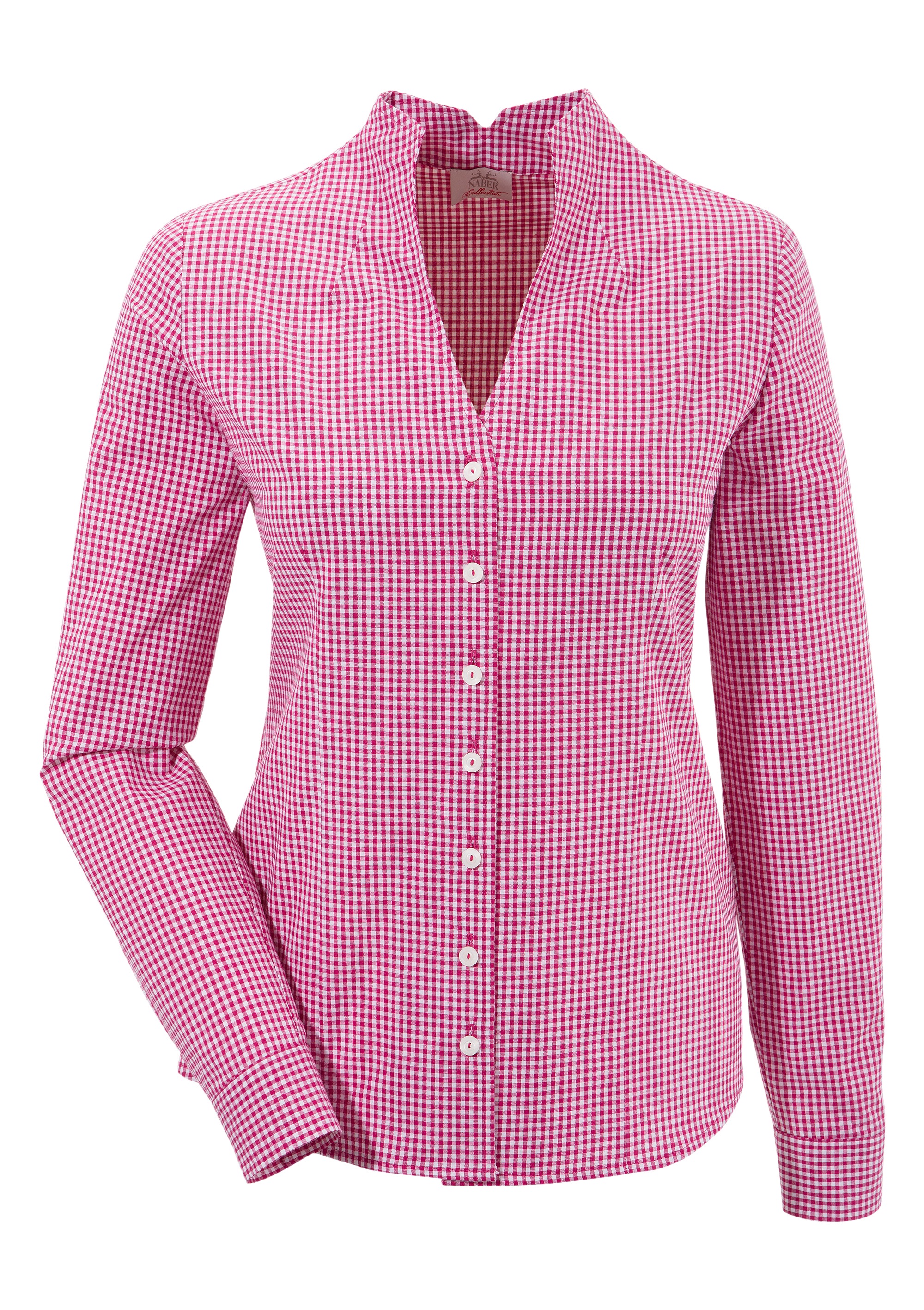 Image of Naber Collection Trachtenbluse, Damen, kariert mit Stehkragen bei Ackermann Versand Schweiz