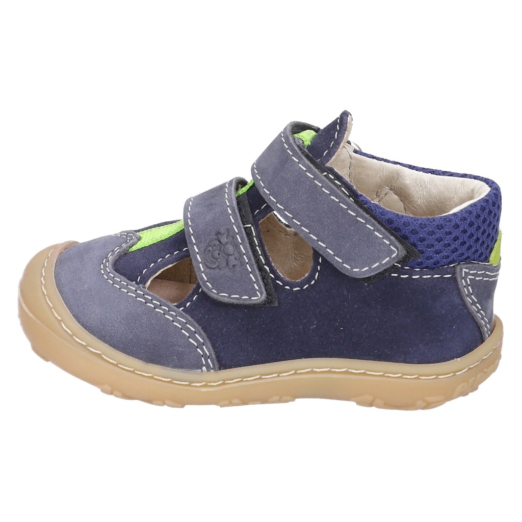 PEPINO by RICOSTA Klettschuh »EBI WMS Schuh Weiten Mess System: mittel«, Sandale, Babyschuh, Freizeitschuh mit Kontrastbesatz