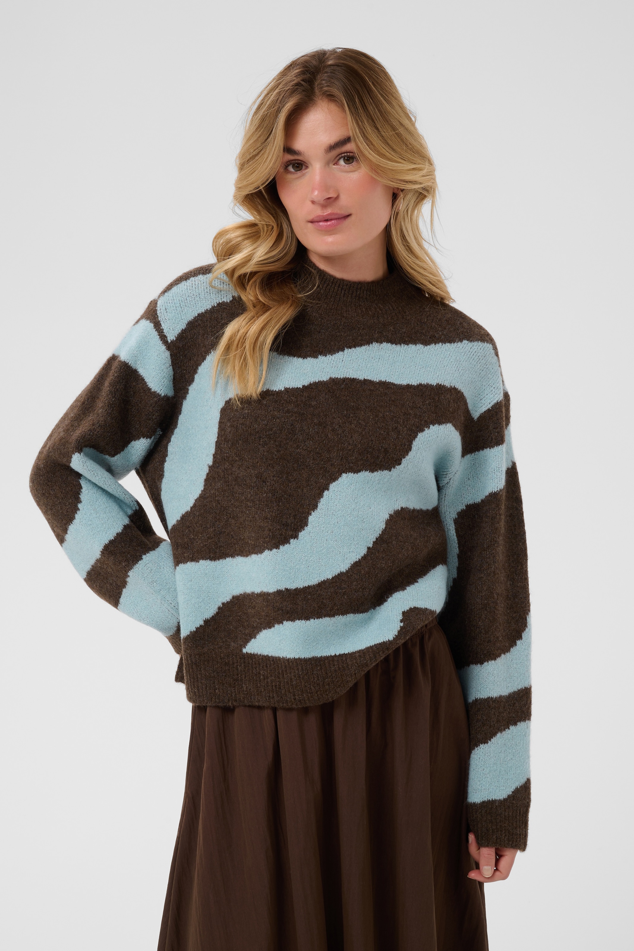 Image of Saint Tropez Rollkragenpullover "MallieSZ Pullover" Materialmix, Regular fit