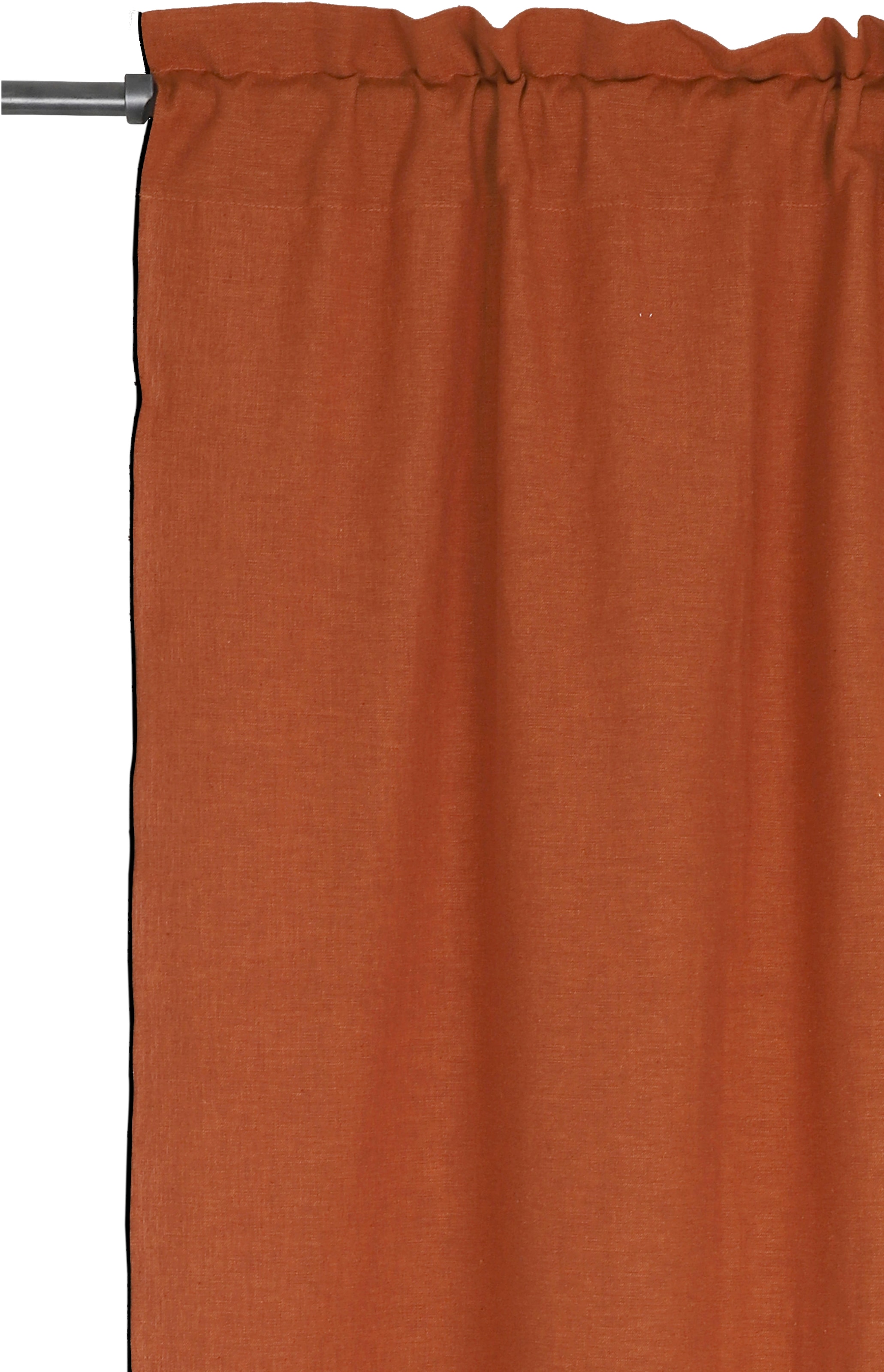 blickdicht, schwarzen andas Overlocknaht, (1 ♕ St.), Grössen »Ellen«, mit verschiedene Unifarben versandkostenfrei auf Vorhang