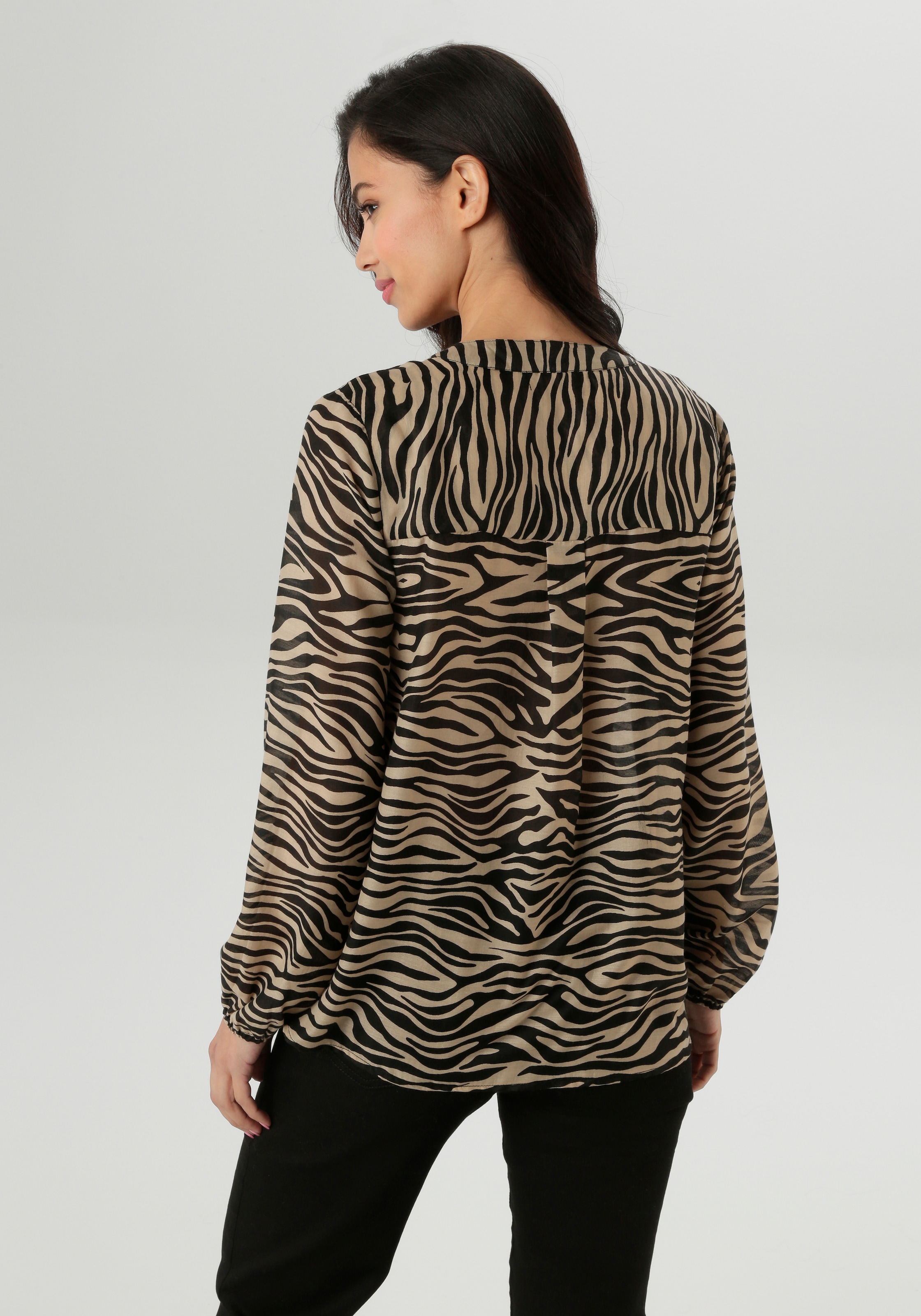Aniston SELECTED Schlupfbluse, mit modischen Animal-Print - NEUE KOLLEKTION