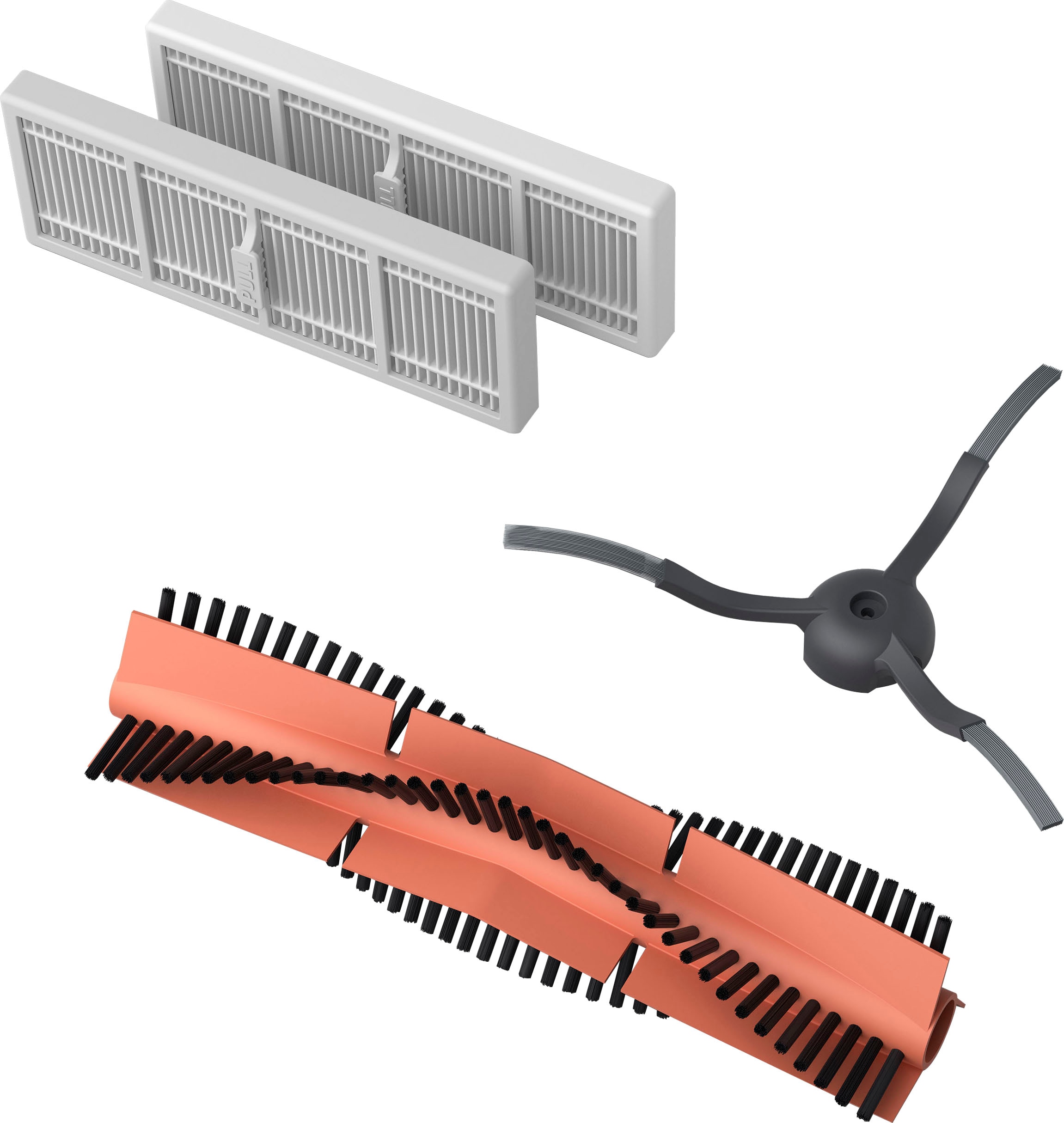 Image of Philips Bodenwischer-Set "XV1473/00" für Saugroboter XU7000/01, XU7100/01 mit 2x Filter, 1x Seitenbürsten