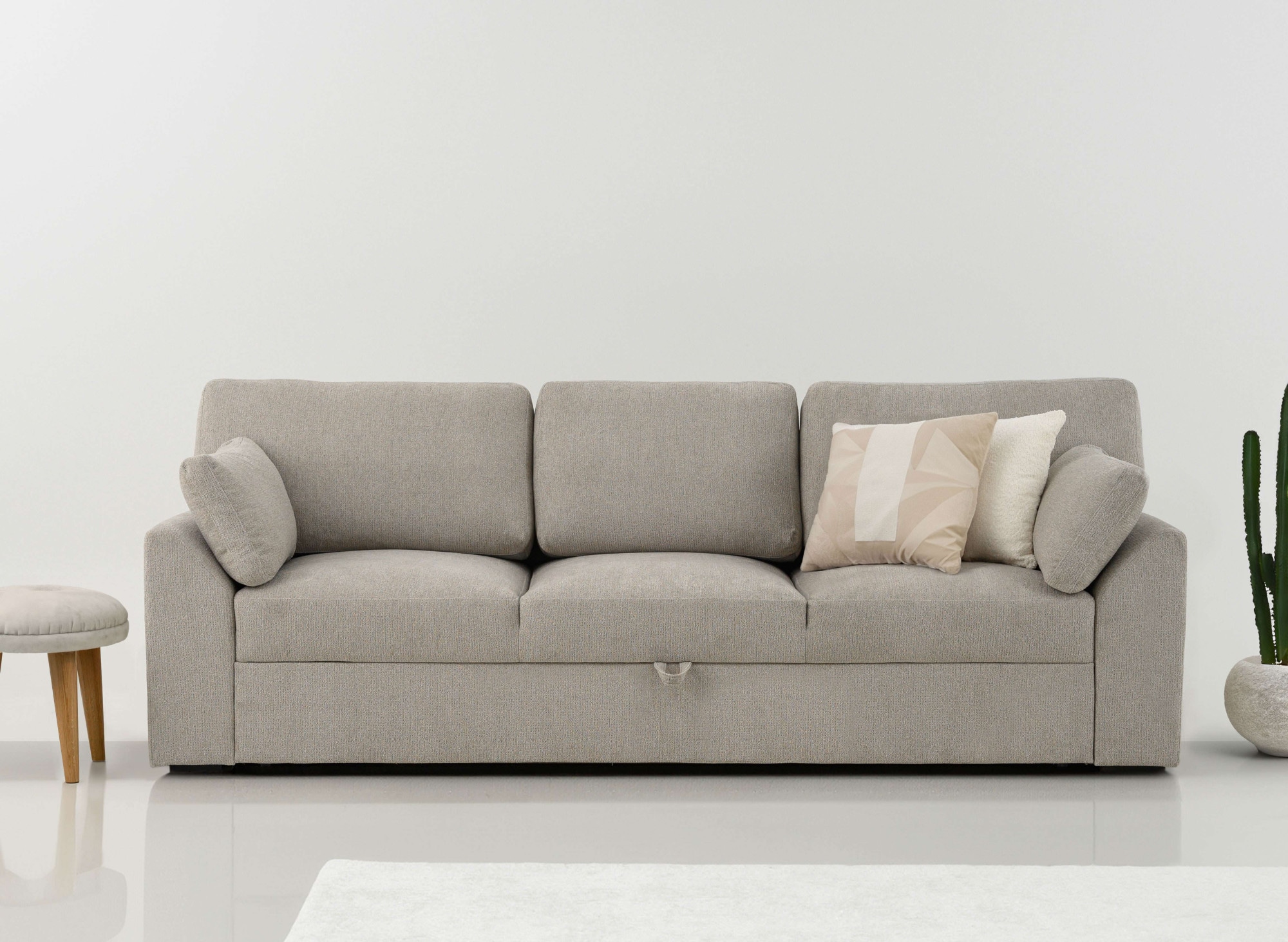 Image of Home affaire 3-Sitzer "Citry" Breite 233 cm, Chenille, mit Bettfunktion, Liegefläche 144x190 cm