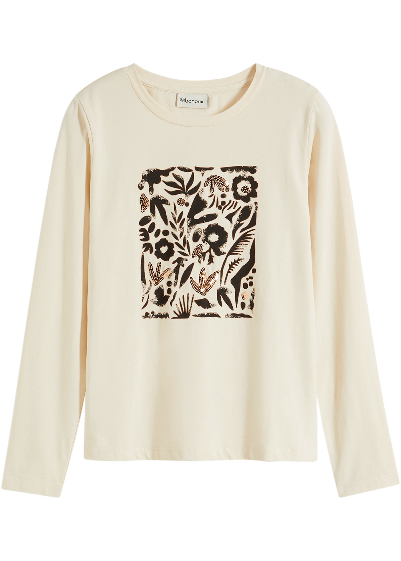 bonprix T-shirt à manches longues 1 Slim fit Passform, Langarm, für Frühling und Sommer