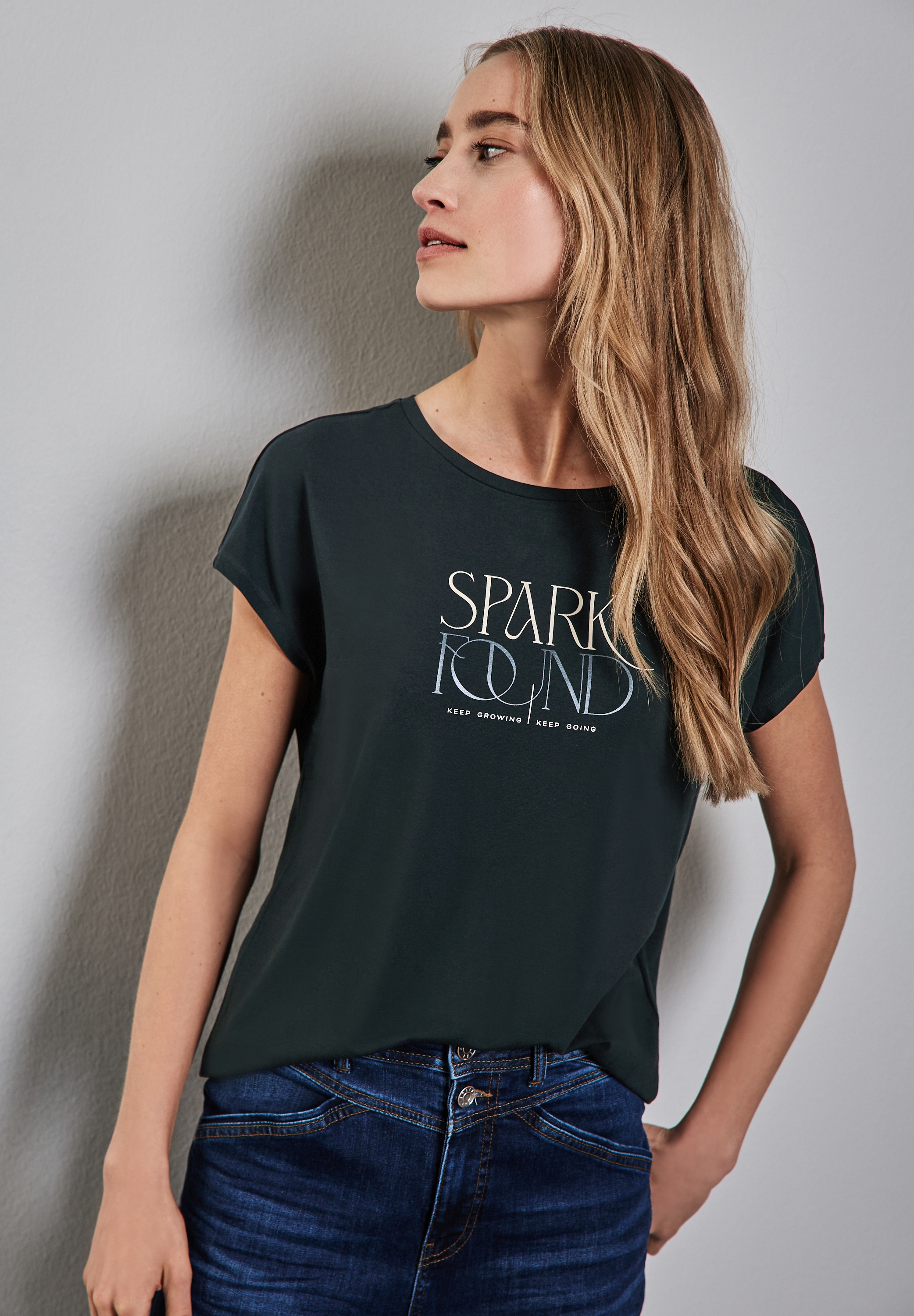 STREET ONE T-Shirt, mit Wording