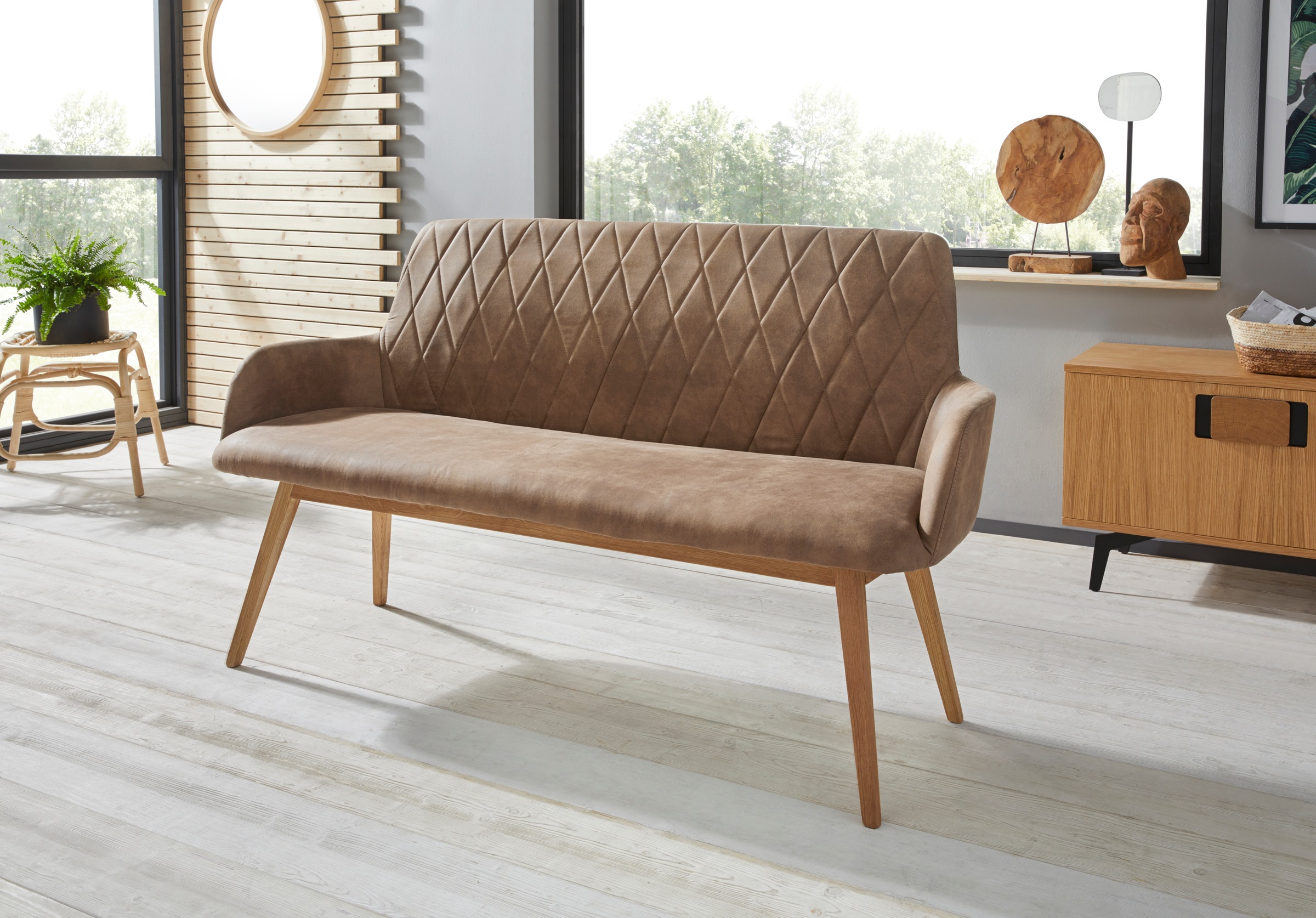 GOODproduct Sitzbank "Brest" Schuhbank, Garderobenbank, Bank Breite 160 cm