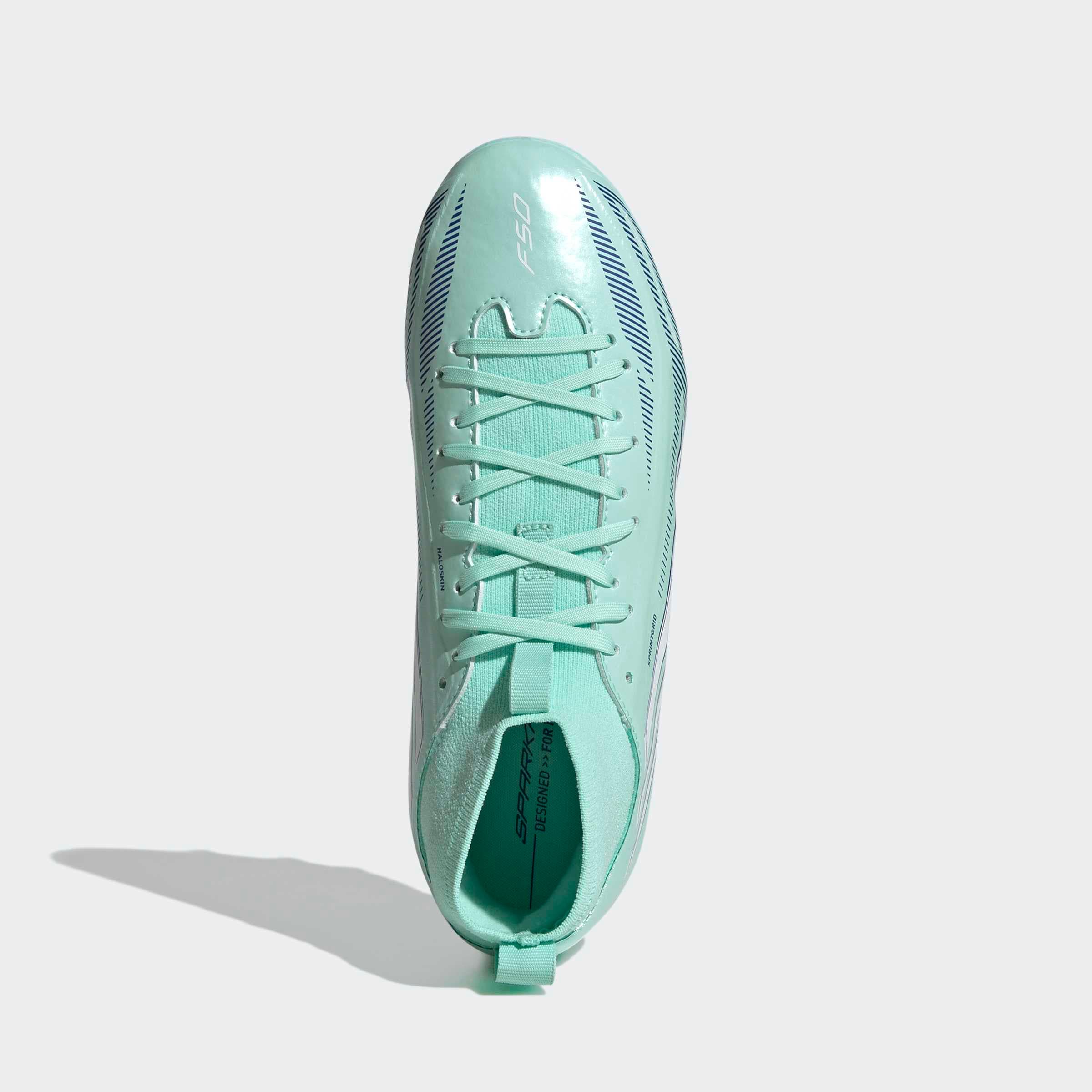 adidas Performance Chaussure de football »F50 SPARKFUSION LEAGUE KIDS , NATURRASEN / KUNSTRASEN, HALBHOCH«  Convient pour pelouses et terrains synthétiques