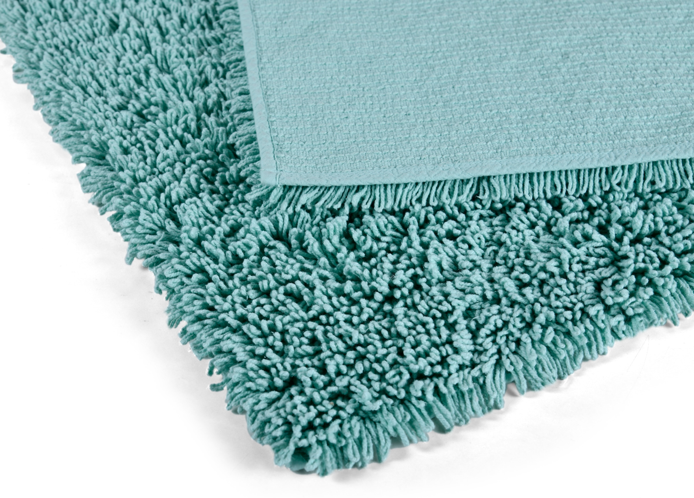 GOODproduct Badematte »Xennia, Badvorleger, Badezimmer Teppich, Duschvorleger,« Höhe 28 mm rutschhemmend beschichtet schnell trocknend Badteppich, Uni Farben