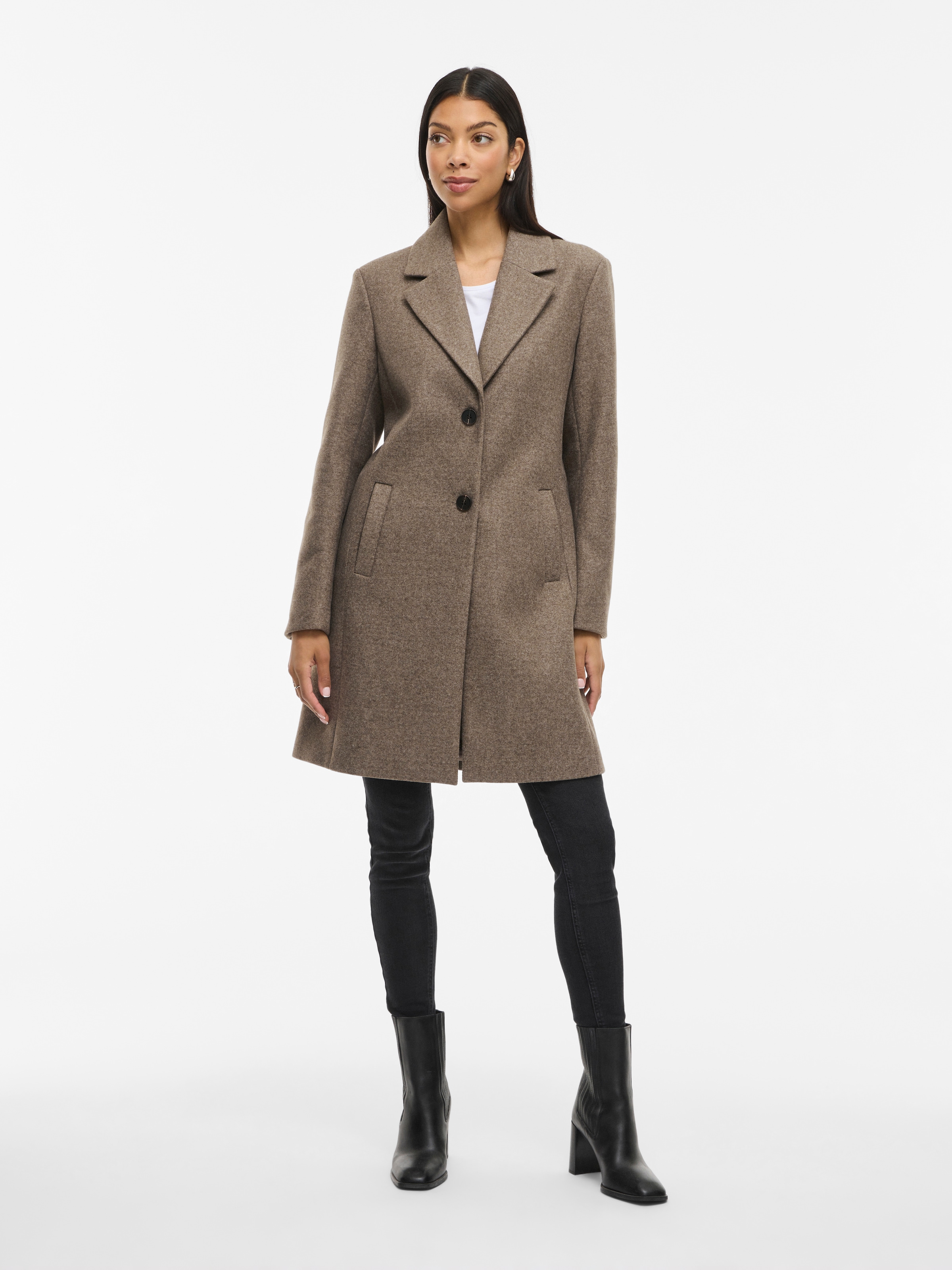 Vila Kurzmantel »VICLAUDIA BUTTON COAT - NOOS«