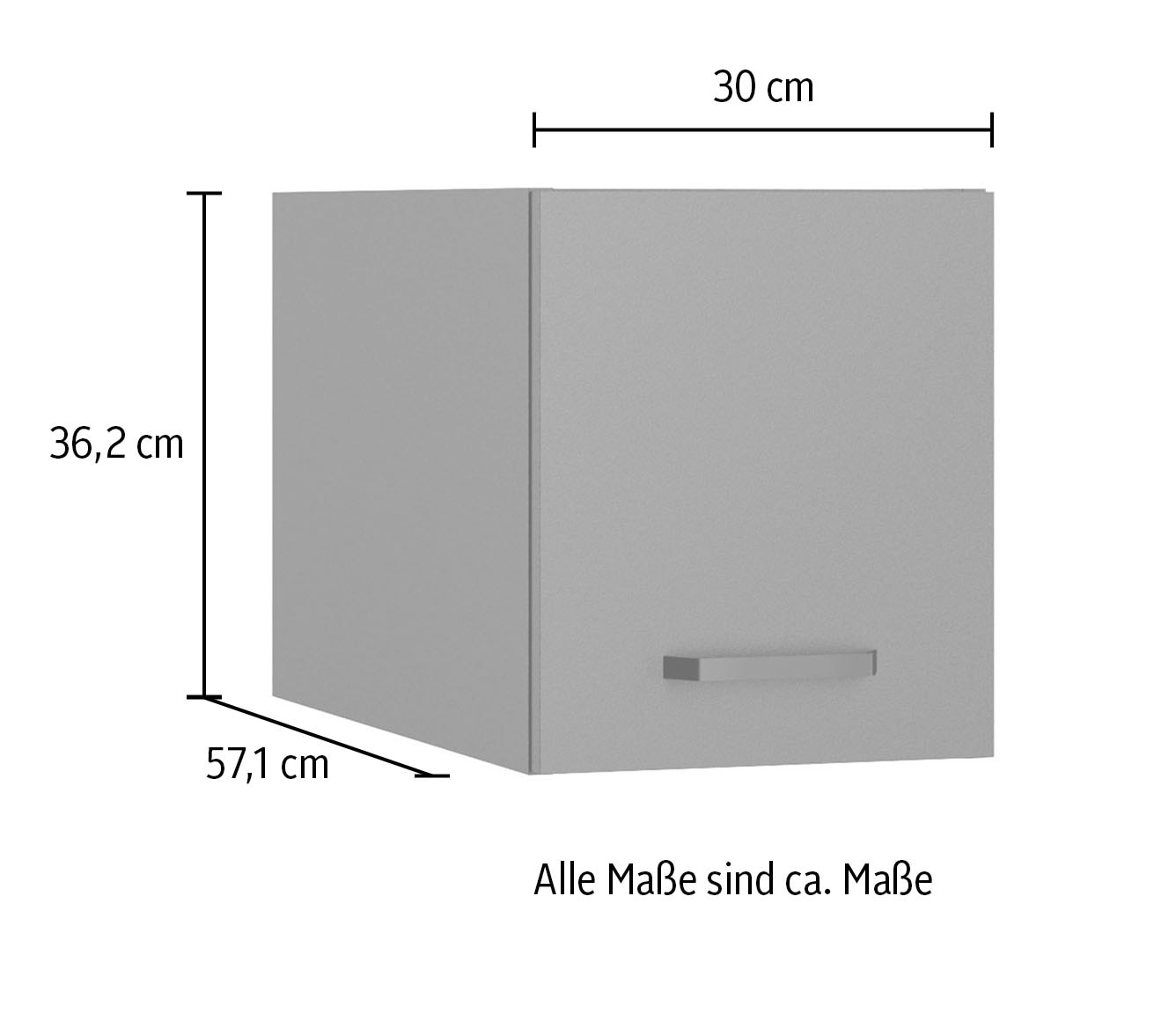OPTIFIT Armoire à poser »OPTImulti« Breite 30 cm, Höhe 35,2 cm, Tiefe 57,1 cm, mit 1 Klappe