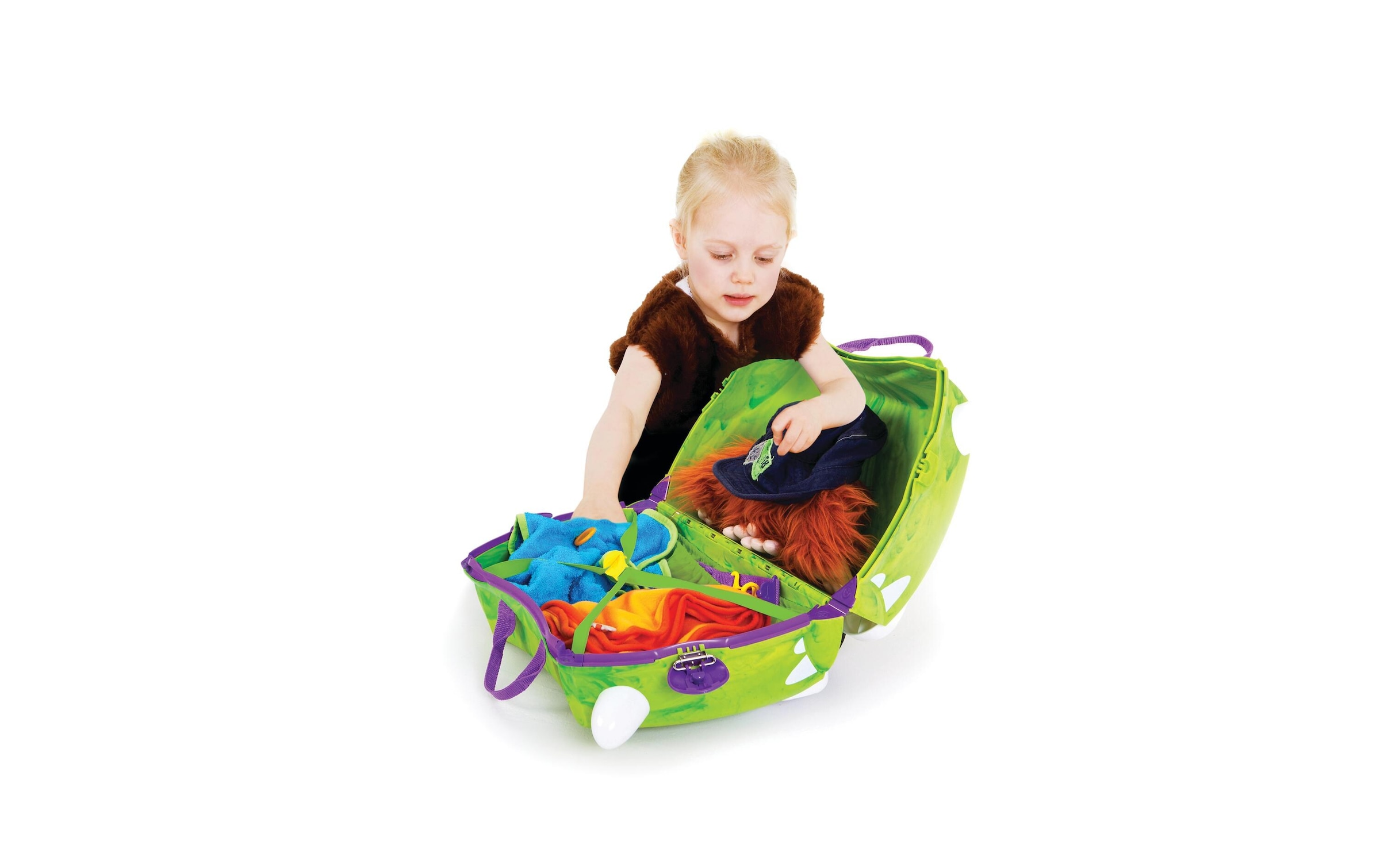TRUNKI Trolley »Dudley Dinosaur«, 4 Rollen