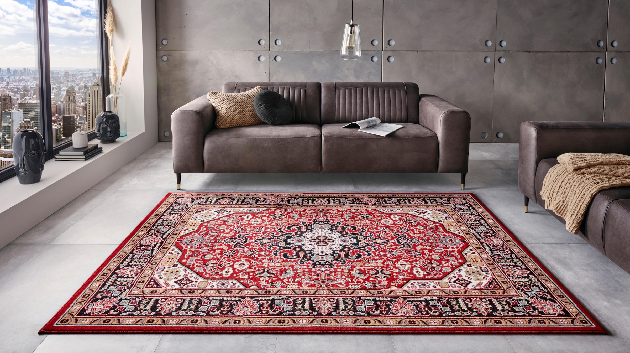 HANSE Home Teppich »Skazar Isfahan« rechteckig 9 mm Höhe Kurzflor, Orient, Läufer, Vintage, Esszimmer, Wohnzimmer, Flur