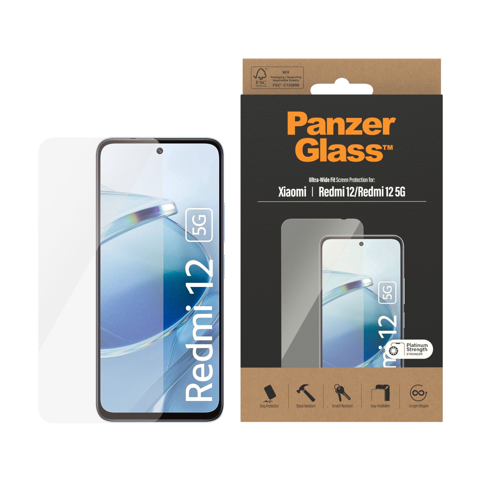 Displayschutzglas »Screen Protector«, für Xiaomi Redmi 12, Schutzglas
