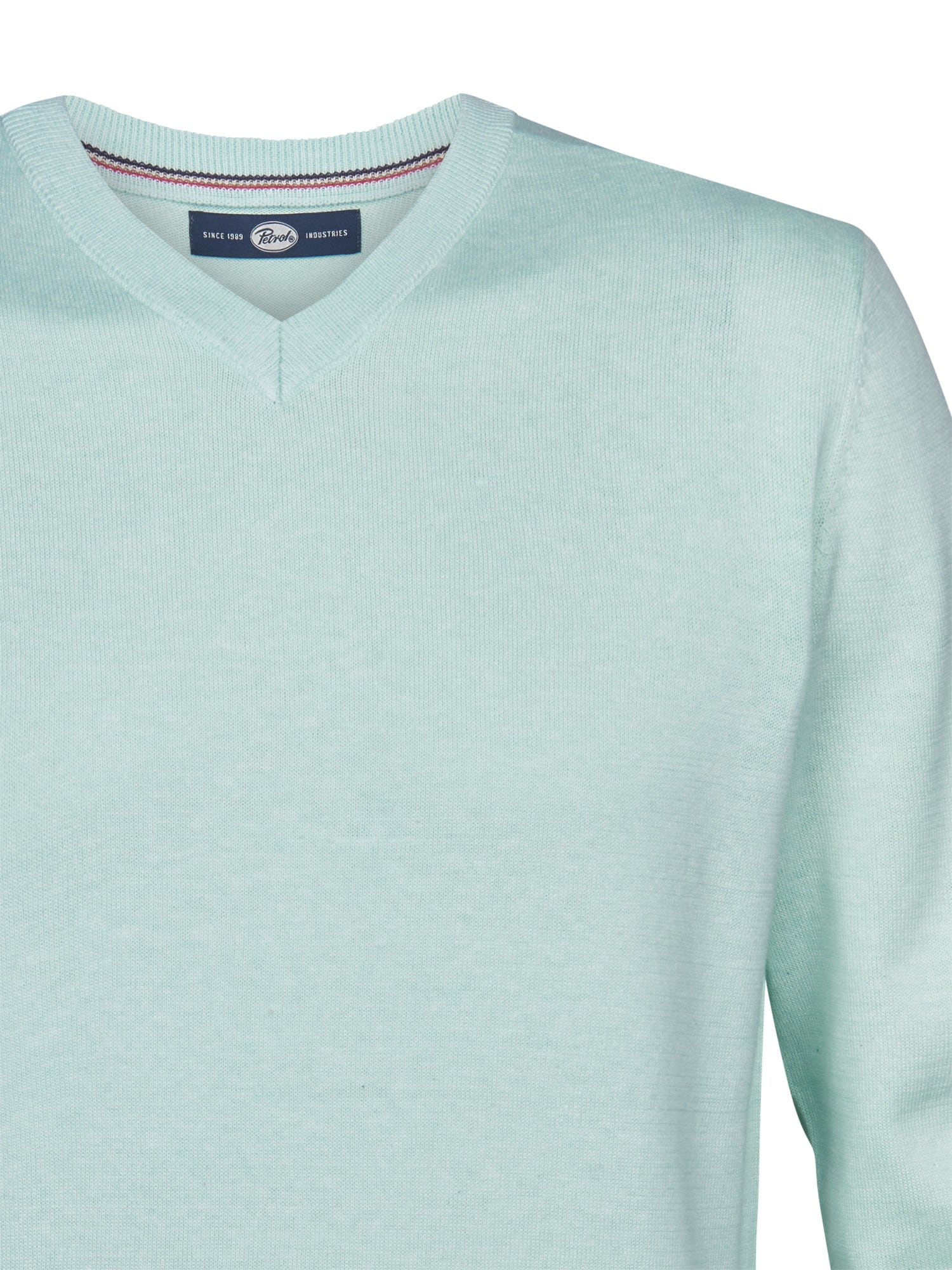 Petrol Industries Pull col V »V-Neck Basi« Materialmix mit Baumwollanteil