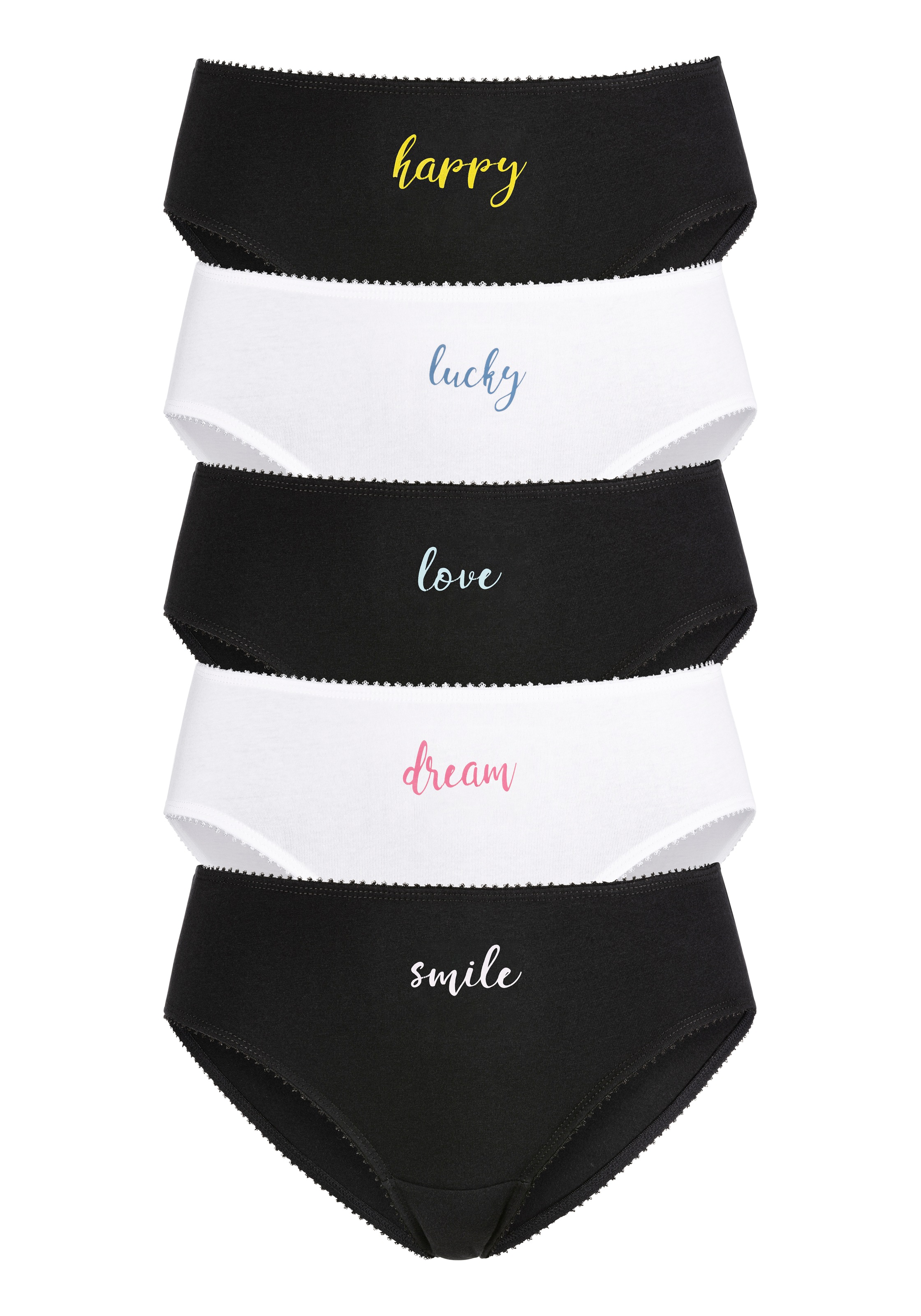 Image of Vivance Jazz-Pants Slips, (Packung, 5 St., 5er-Pack), mit elastischer Mäusezähnchenkante bei Ackermann Versand Schweiz