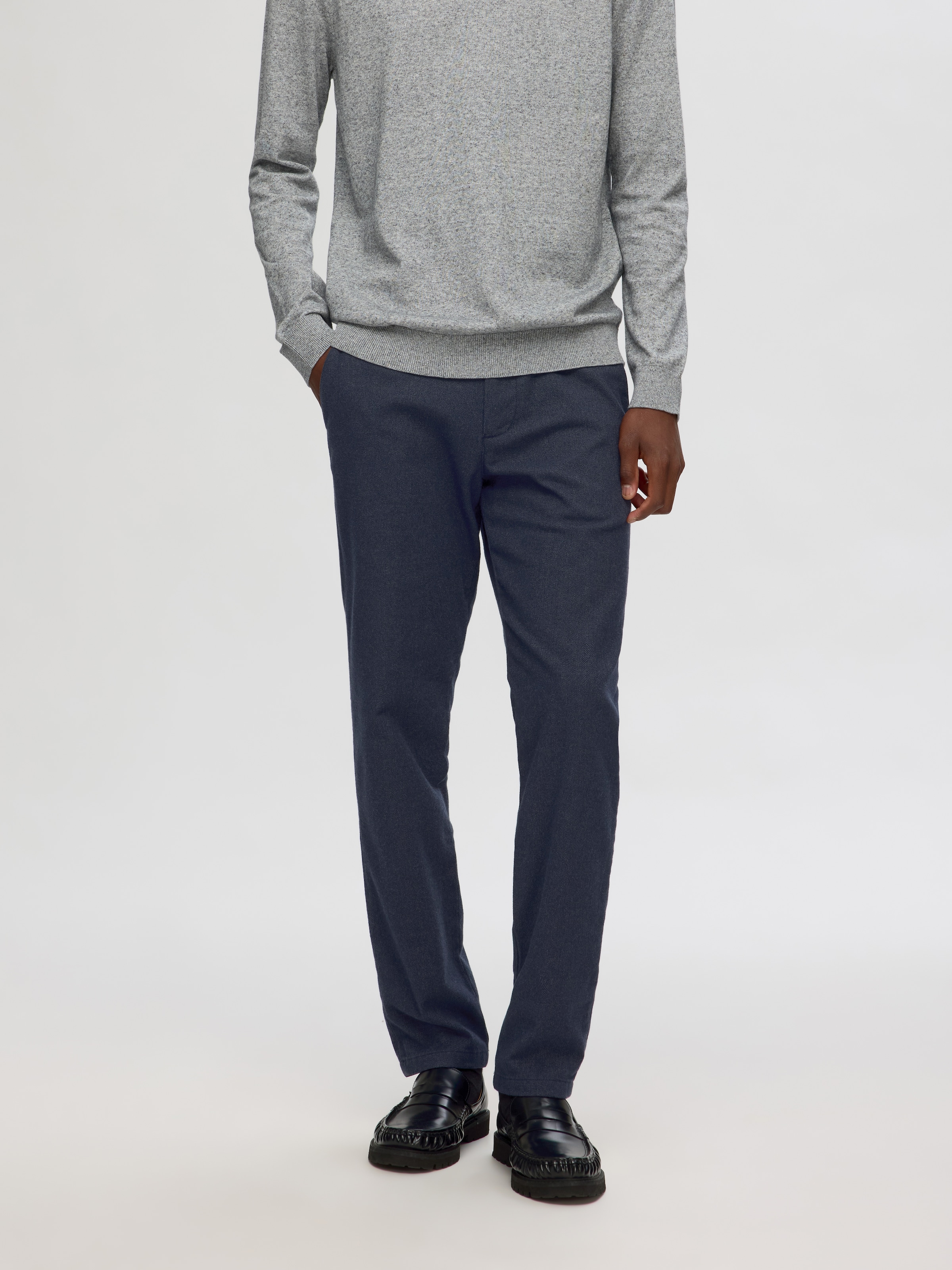 Image of SELECTED Chinohose "SLH175-SLIM MILES BRUSHED PANTS W NOOS"
