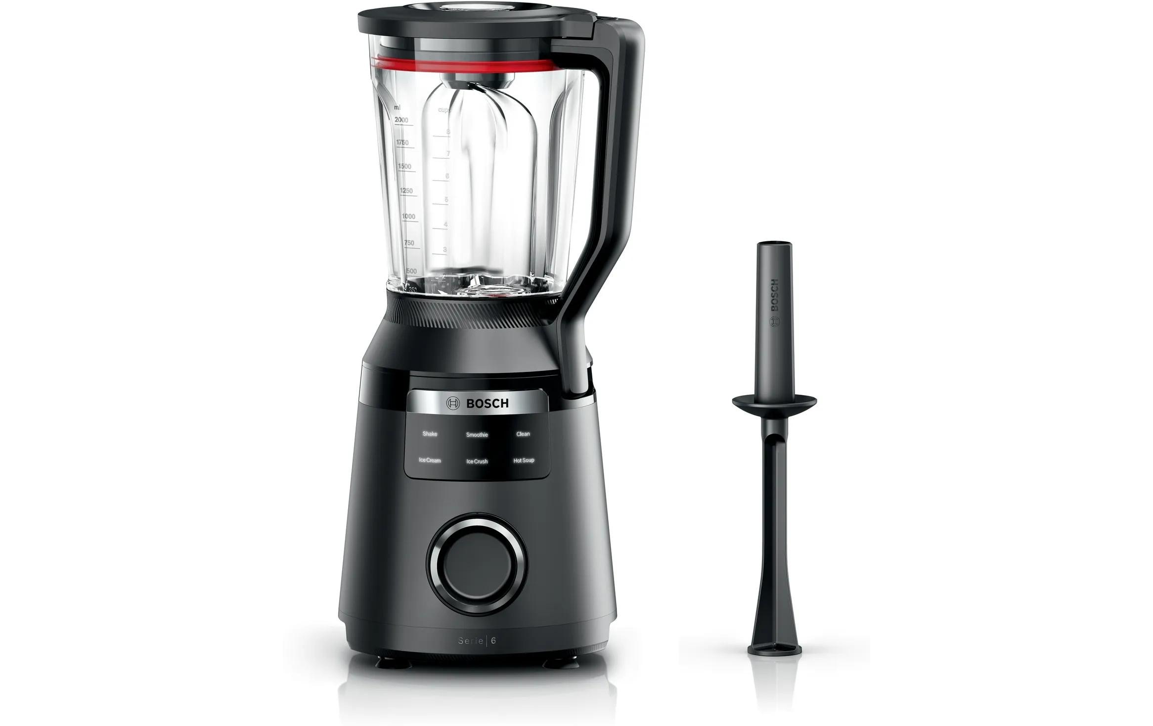 Image of BOSCH Standmixer "VitaPower Serie 6 MMBD665B1, Hochleistungsmixer, 45.000 rpm, schwarz" 1800 W 2l, 6 Automatikprogramme inkl heisse Suppe, Stopfer, Sicherheitsdeckel