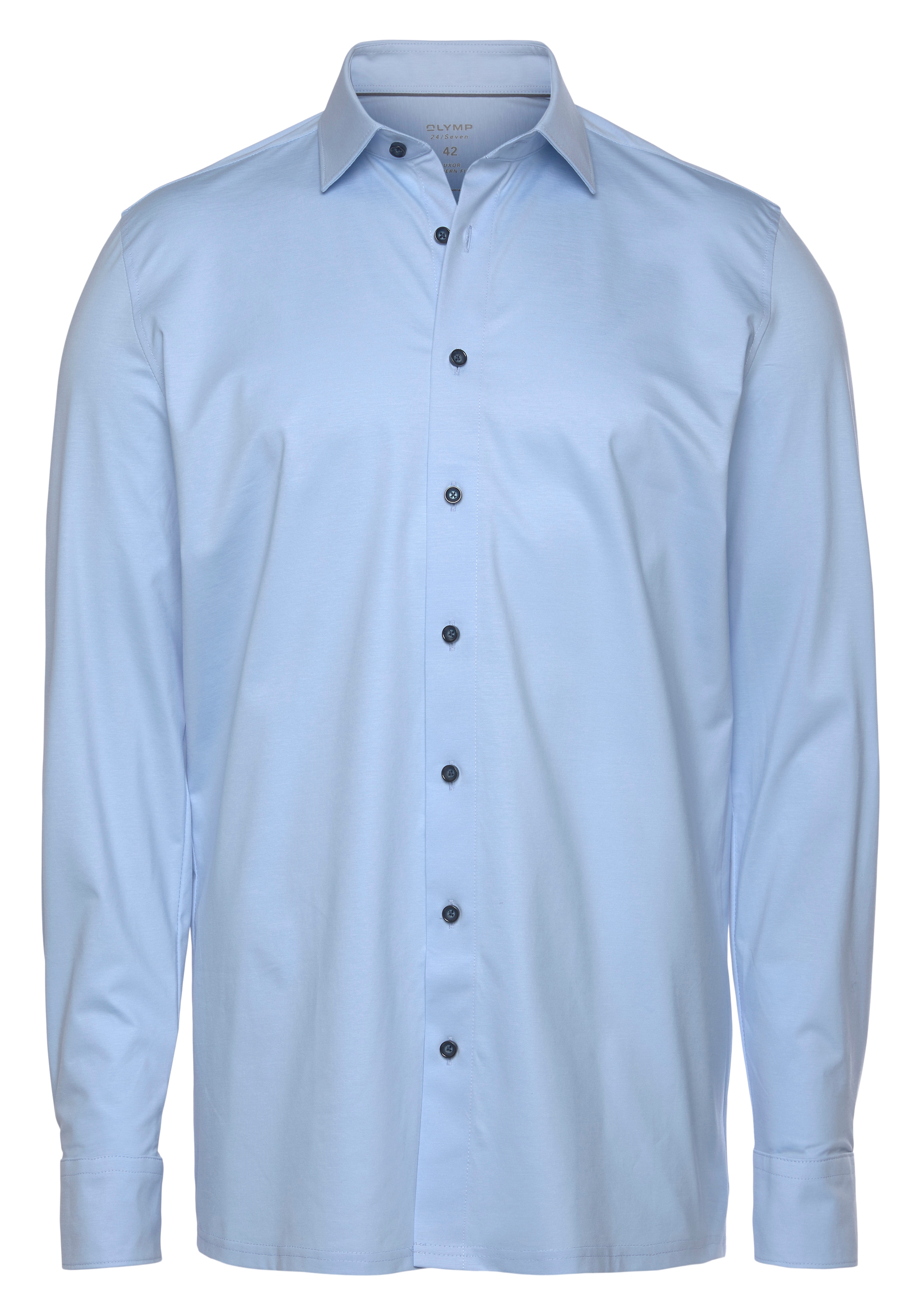 OLYMP Chemise à manches longues »Luxor 24/Seven modern fit Jerseyshirt« mit geruchshemmenden Materialeigenschaften