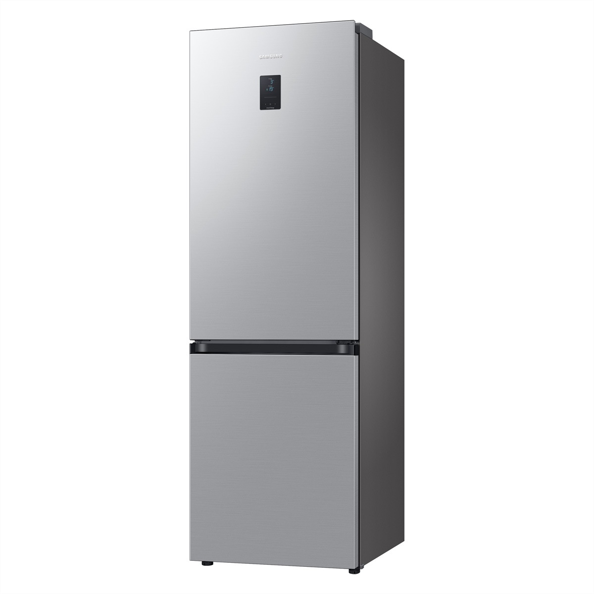 Samsung Kühl-/Gefrierkombination »Samsung Kühl-Gefrierkombination RB7300, 344l, D, WiFi, Silber mit Griffmulde«, 185.3 cm hoch, 59.5 cm breit