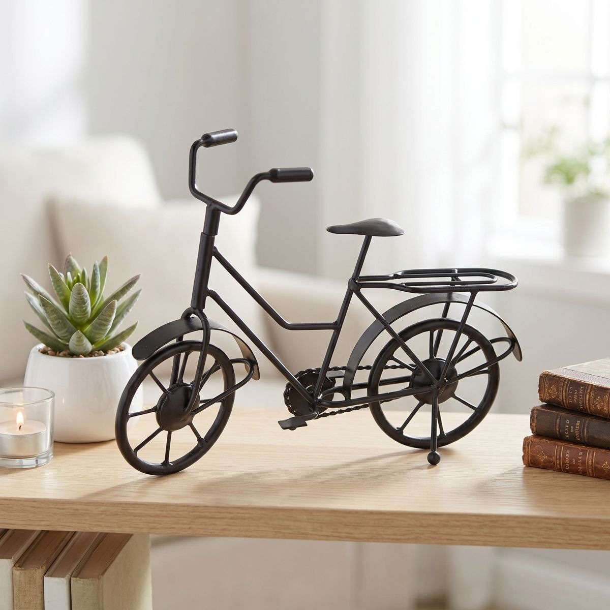 Image of Ambiente Haus Dekoobjekt "Deko Fahrrad - schwarz 27cm" aus Metall
