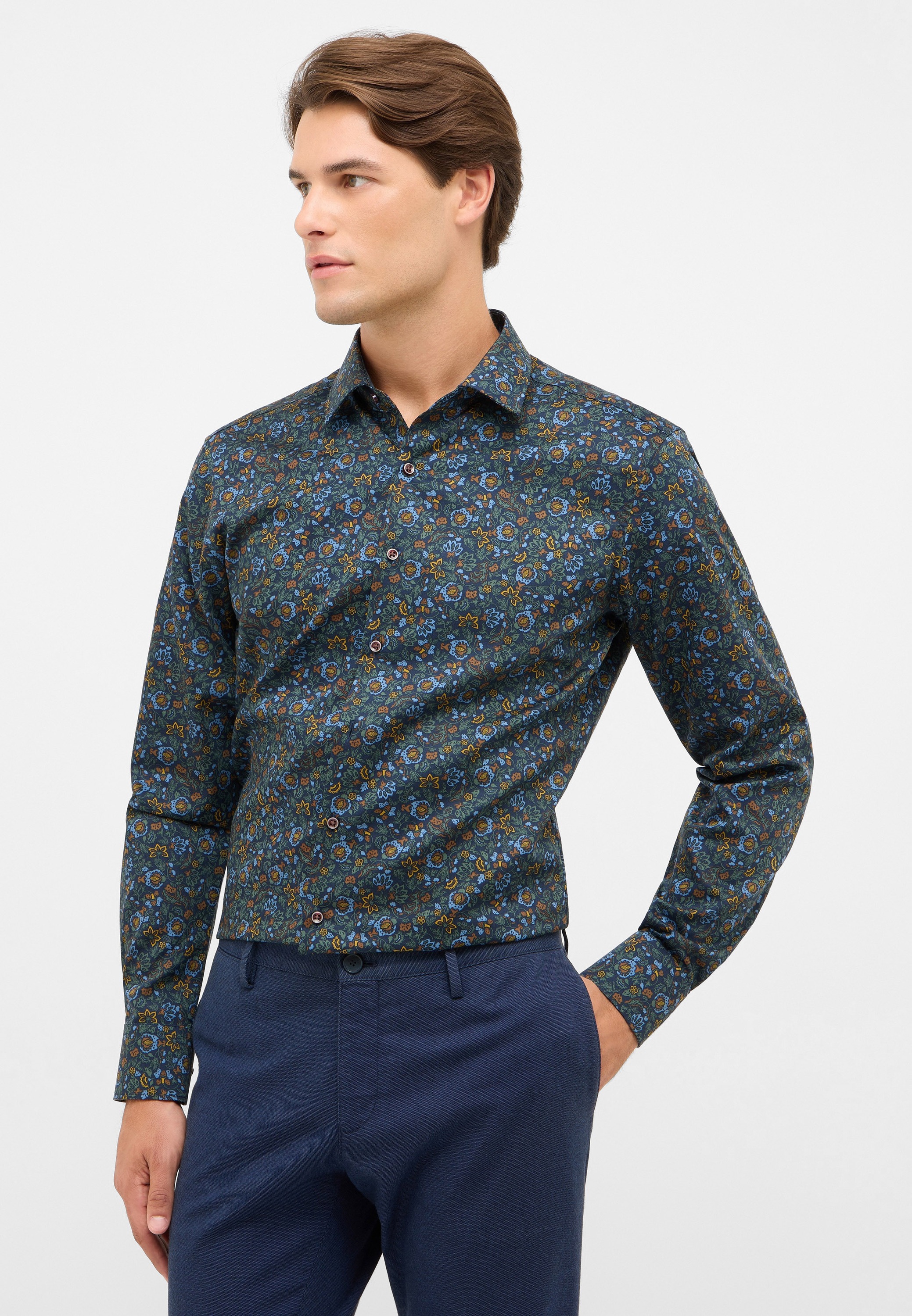 Image of Eterna Langarmhemd "SLIM FIT" NON IRON (bügelfrei)