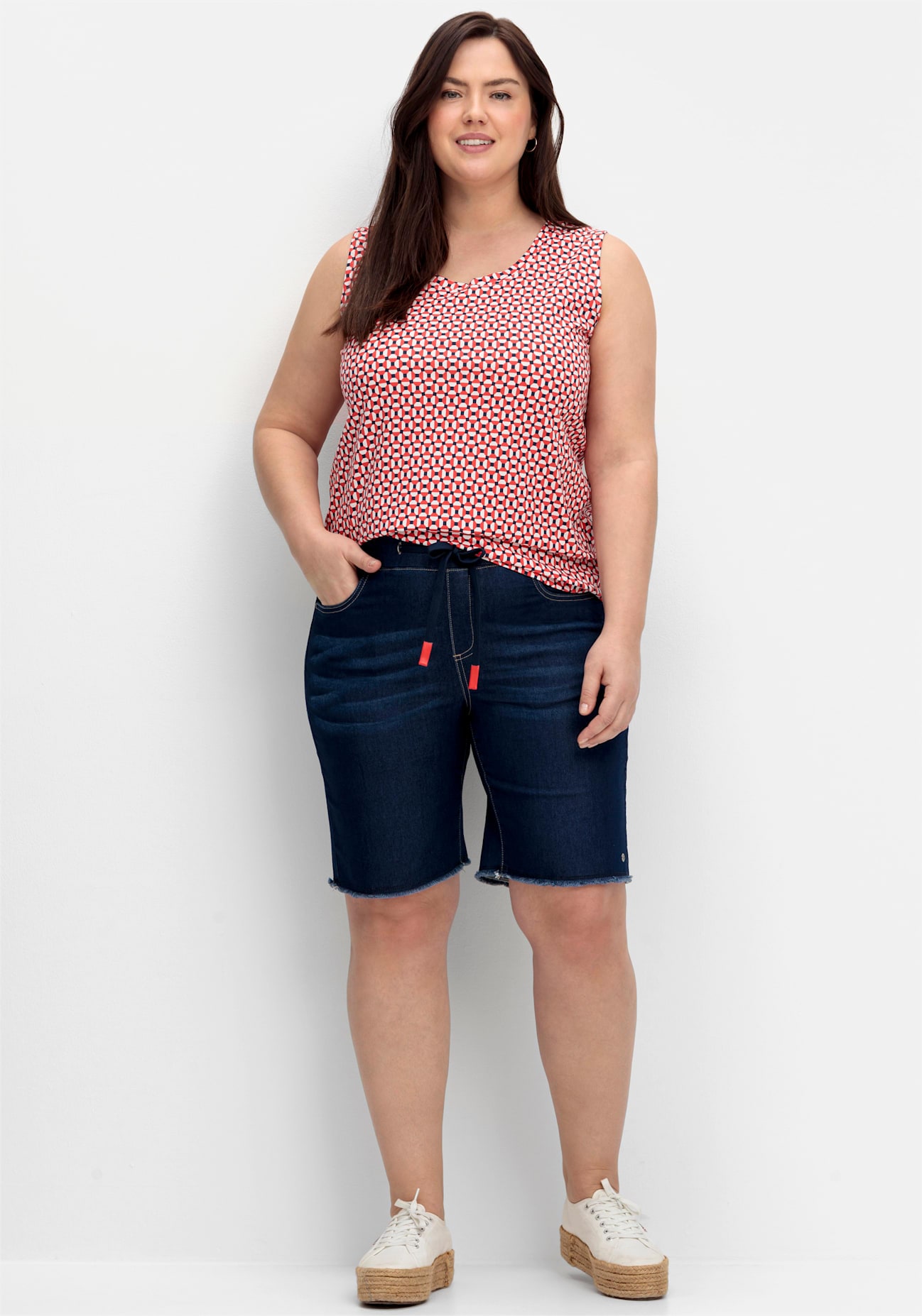 Sheego Jeansbermudas, (1 tlg.)