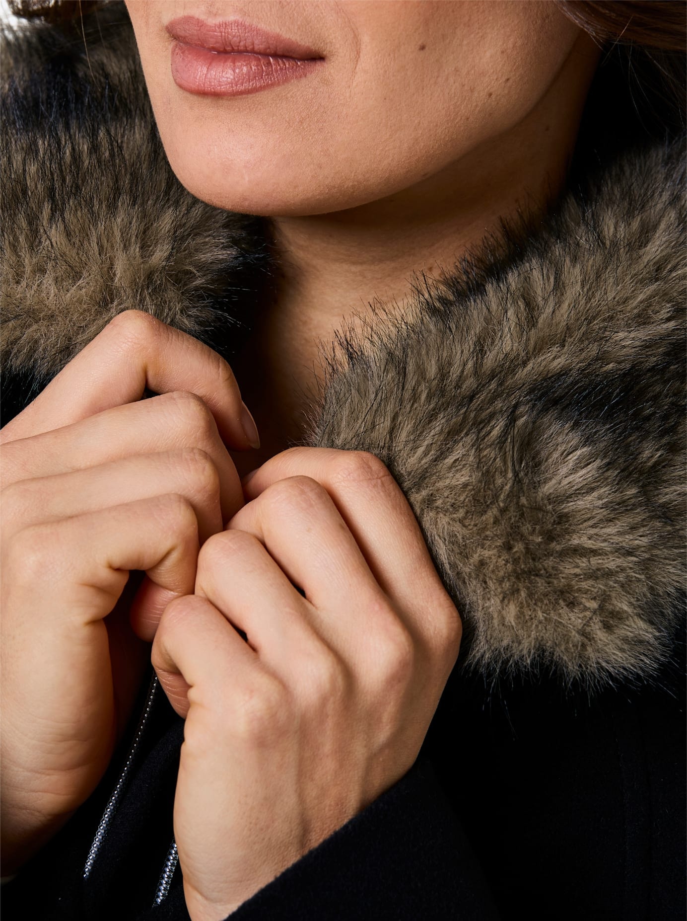 CREATION L PREMIUM Wolljacke ohne Kapuze