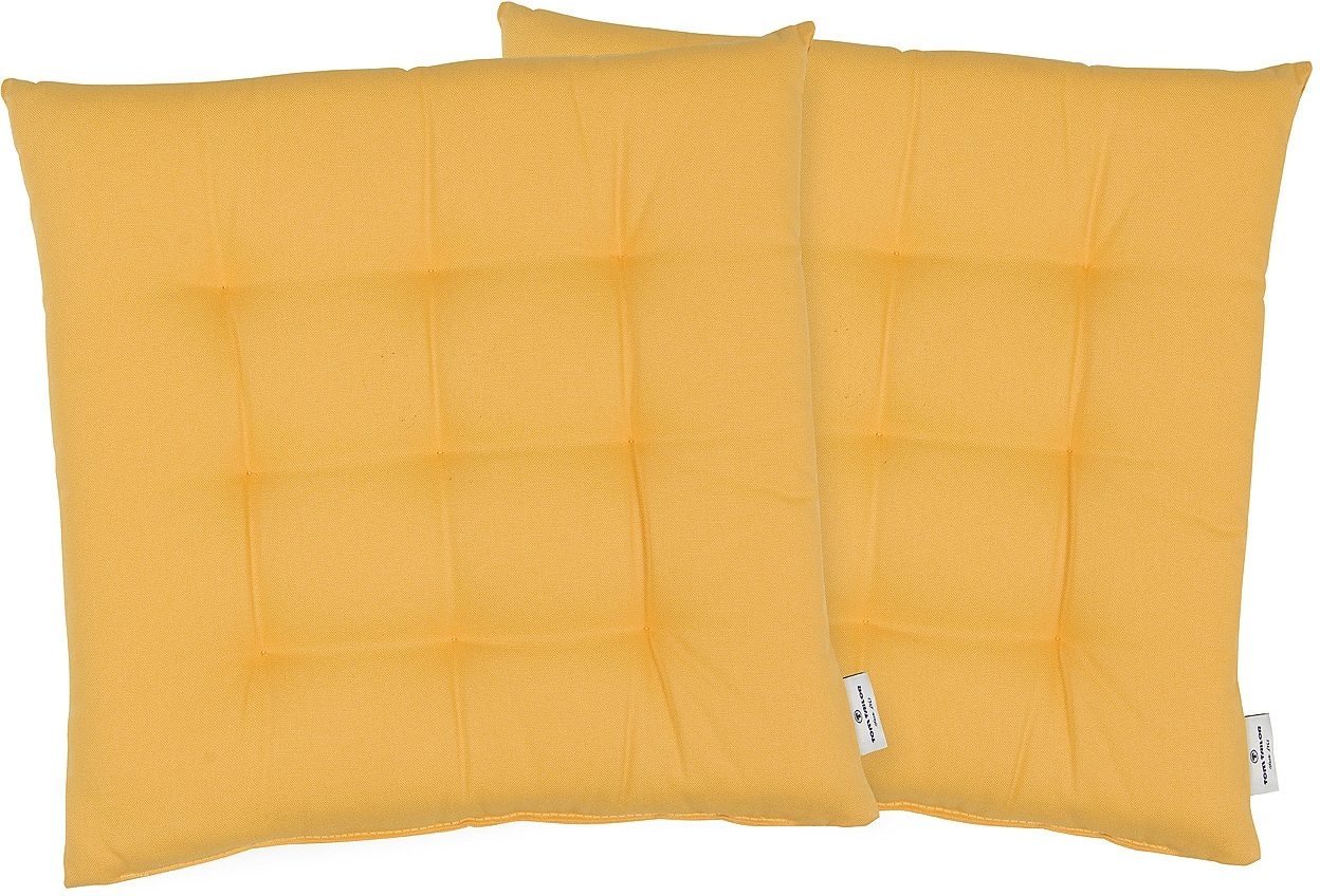 TOM TAILOR HOME Sitzkissen »Dove«, TOM TAILOR unifarbenes, abgestepptes Sitzkisssen DOVE, 2er Pack