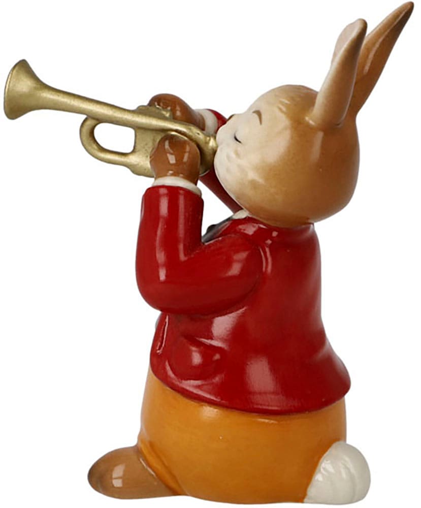 Goebel Lapin de Pâques »Figur Hase - Eifriger Trompeter« Figurine de Pâques, décoration, Pâques, décoration de Pâques