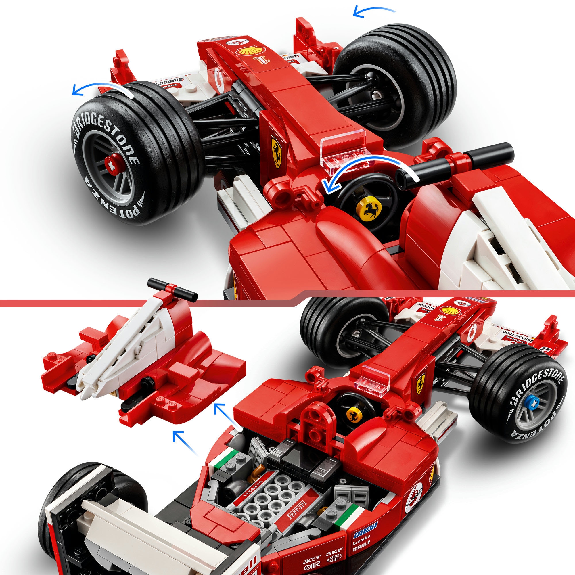 LEGO® Pions de construction »Ferrari F2004 und Michael Schumacher (11375), LEGO Icons«
