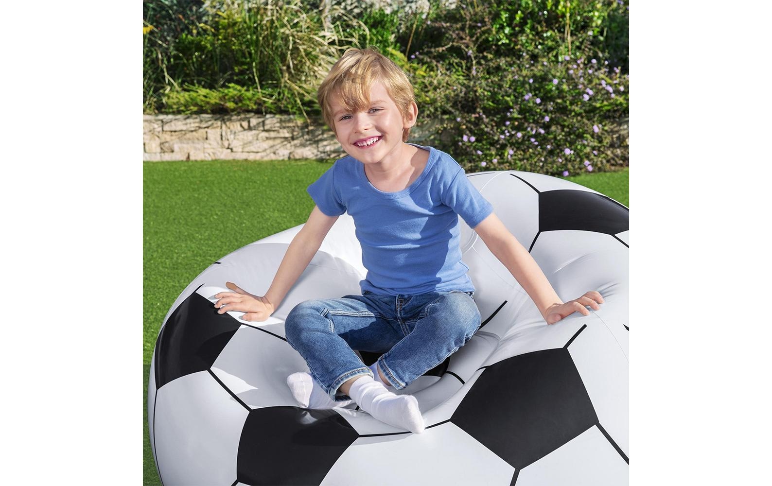 Bestway Luftsessel »Up, In und Over Fussball, 114 x 112 cm«