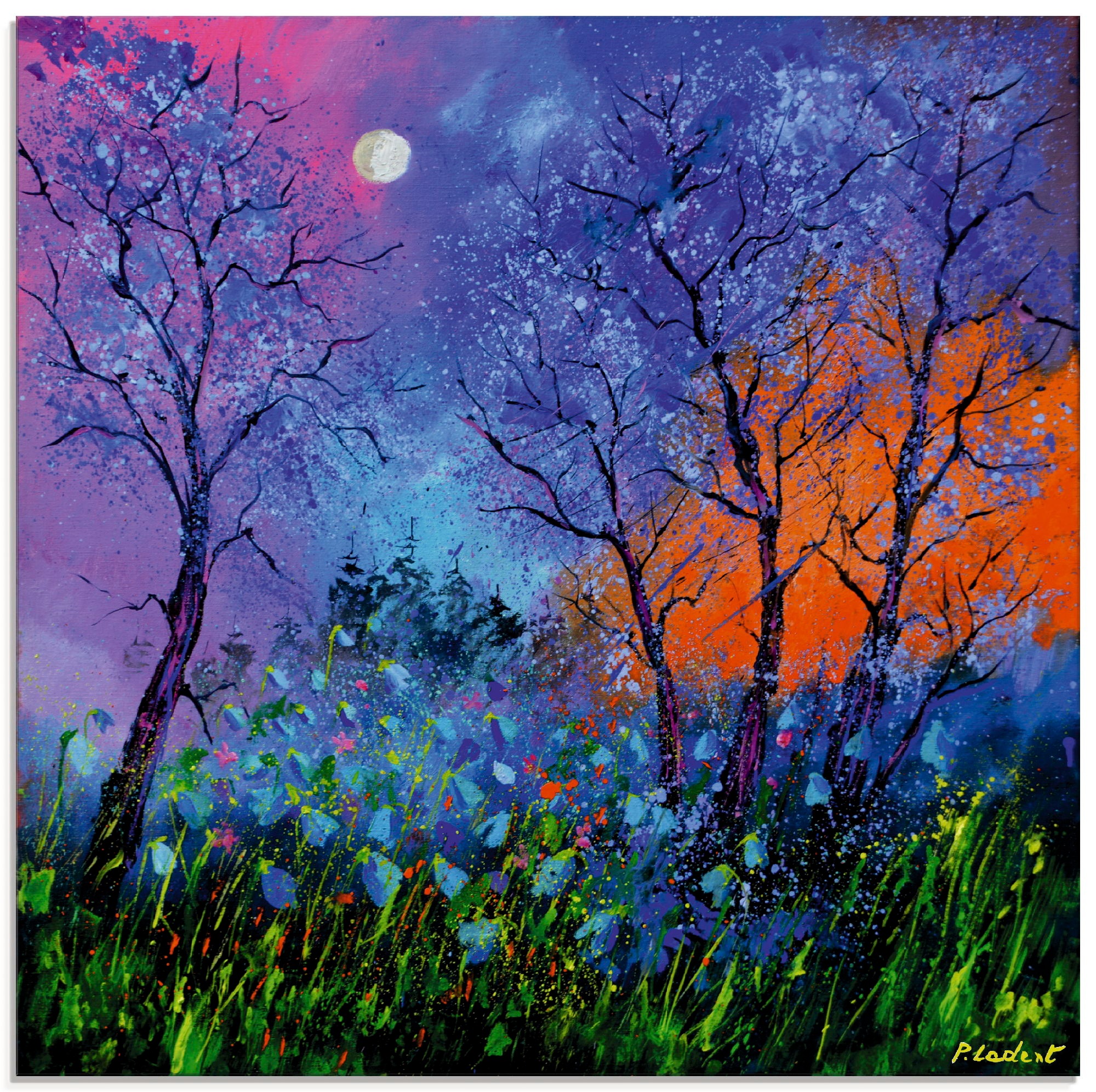 Image of Artland Glasbild »Mohnblumen im Blau«, Blumen, (1 St.) bei Ackermann Versand Schweiz