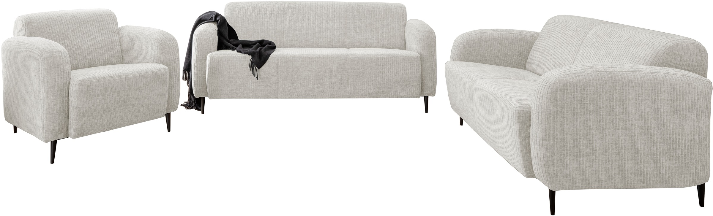 Image of Home affaire Polstergarnitur "Marone" Set, 3-Sitzer, 2-Sitzer, Sessel, 3 Stk. tlg. auch einzeln erhältlich
