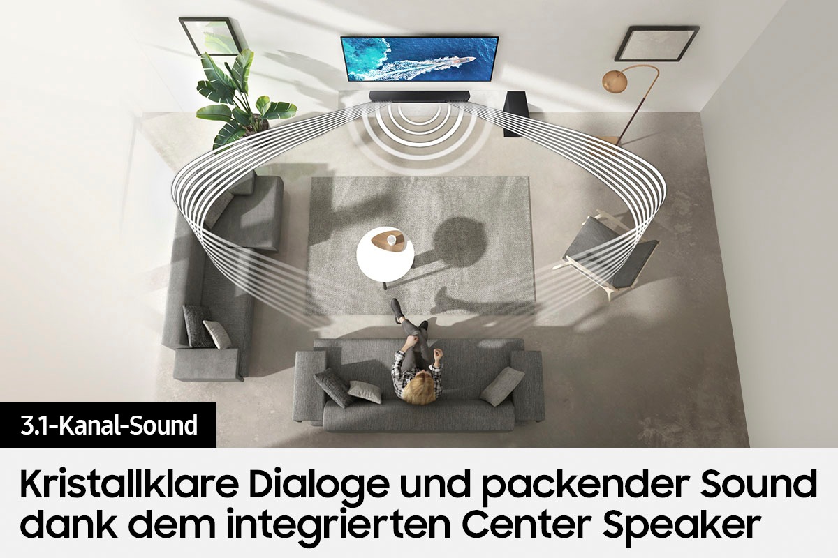 Samsung Soundbar »HW-Q64B«, 3.1-Kanal,Dolby Atmos- und DTS Virtual:X-Unterstützung,RMS: 340 W