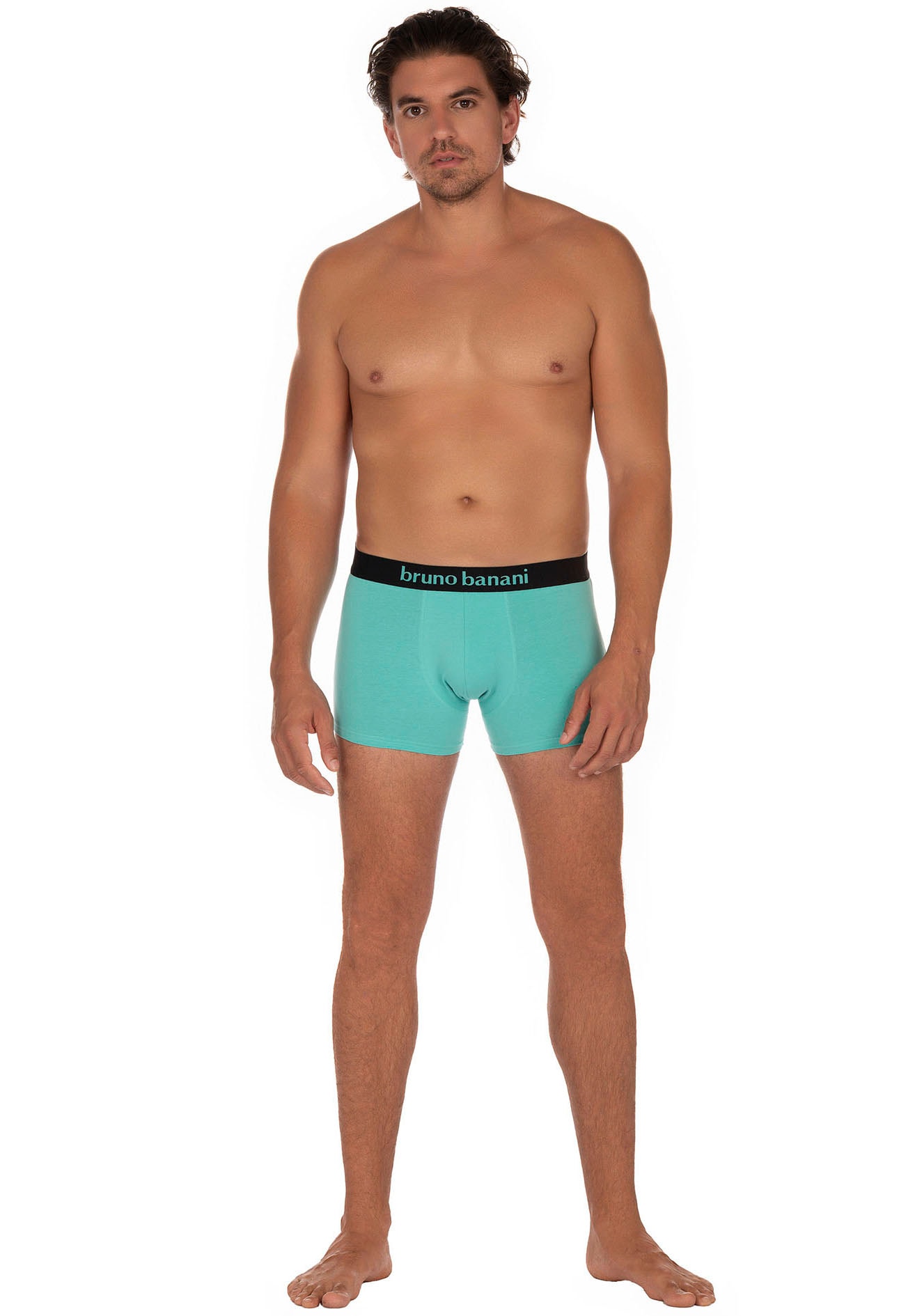 Bruno Banani Boxer, (2er Pack), mit kontrastreichem Logobund
