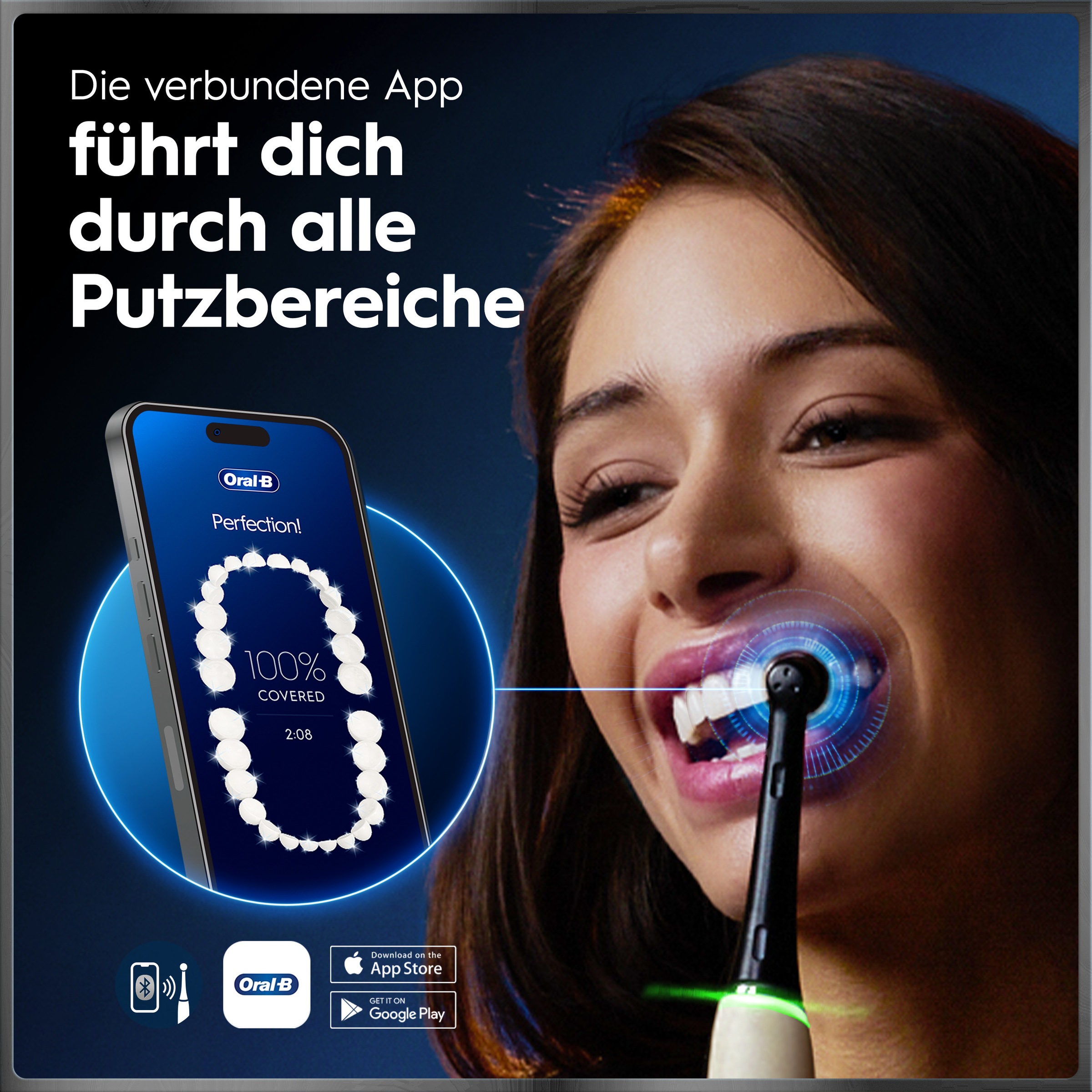 Oral-B Brosse à dents électrique »iO Series 10« 1 cuis Aufsteckbürsten incl. 1 brosse à fixer, station de charge rapide iO Sense, étui de voyage pour charge