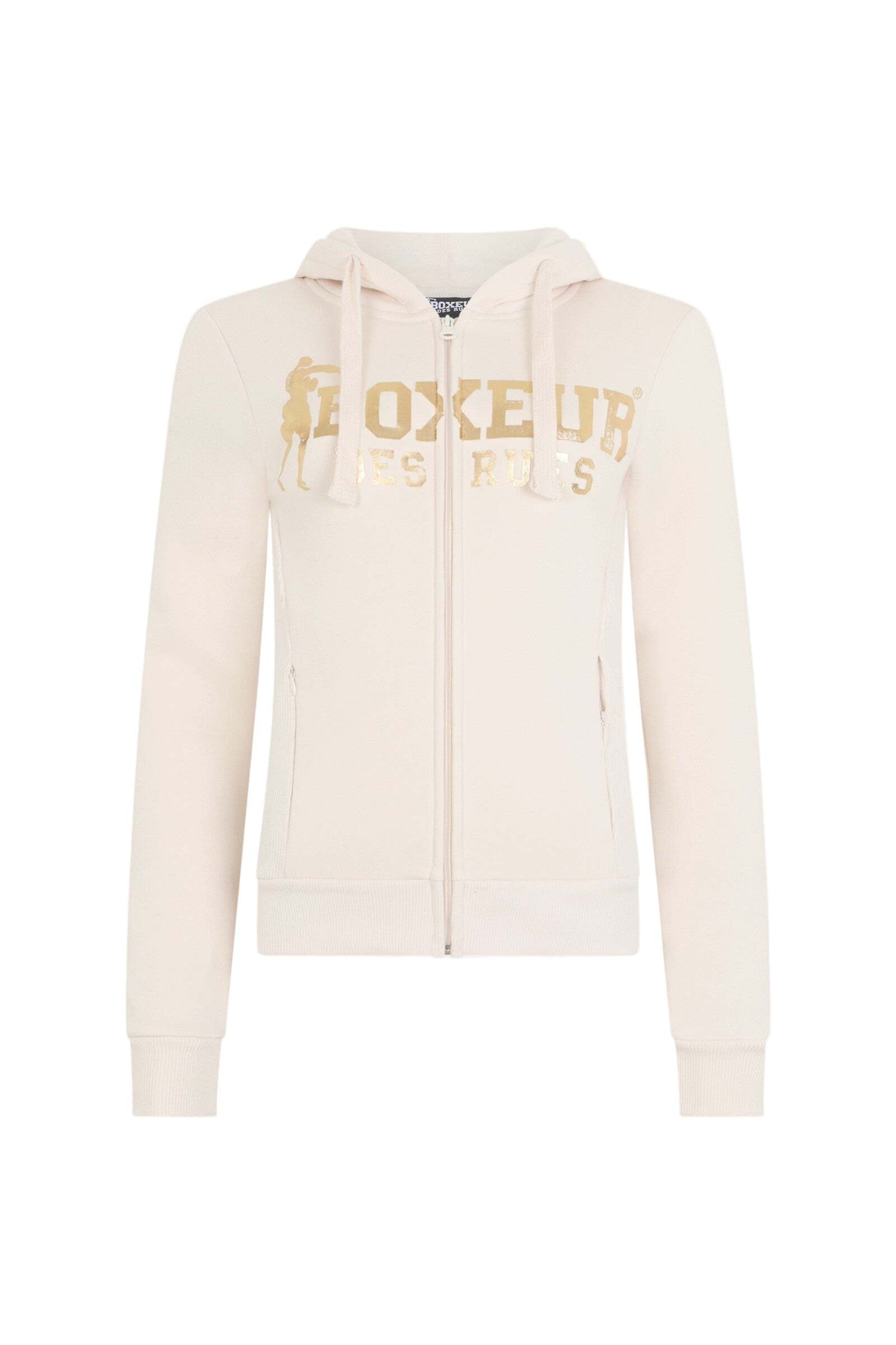 Image of BOXEUR DES RUES Sweatjacke "BOXEUR DES RUES Sweatjacke Basic Logo Full Zip Sweatshirt"
