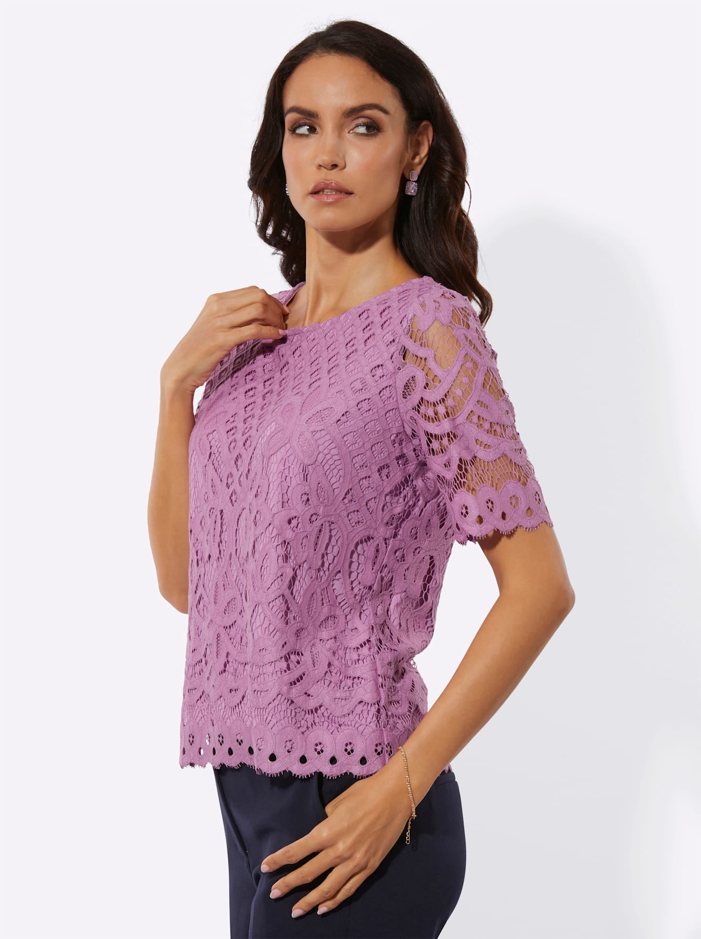 creation L Chemise en dentelle »Spitzenshirt« 1 pièces