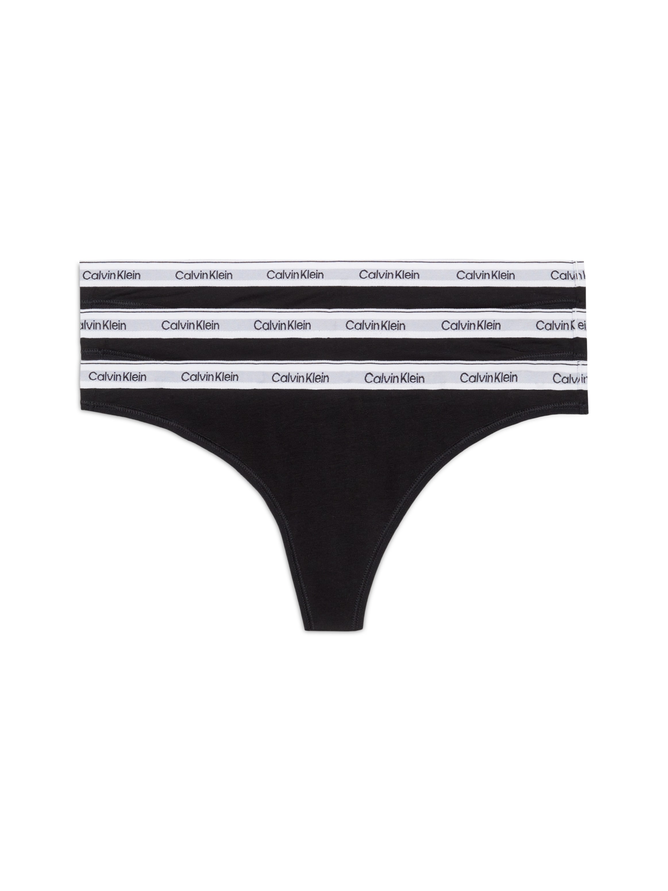 Calvin Klein Underwear Tanga »3 PACK THONG (LOW-RISE)« 3 cuis string taille basse avec ceinture logo