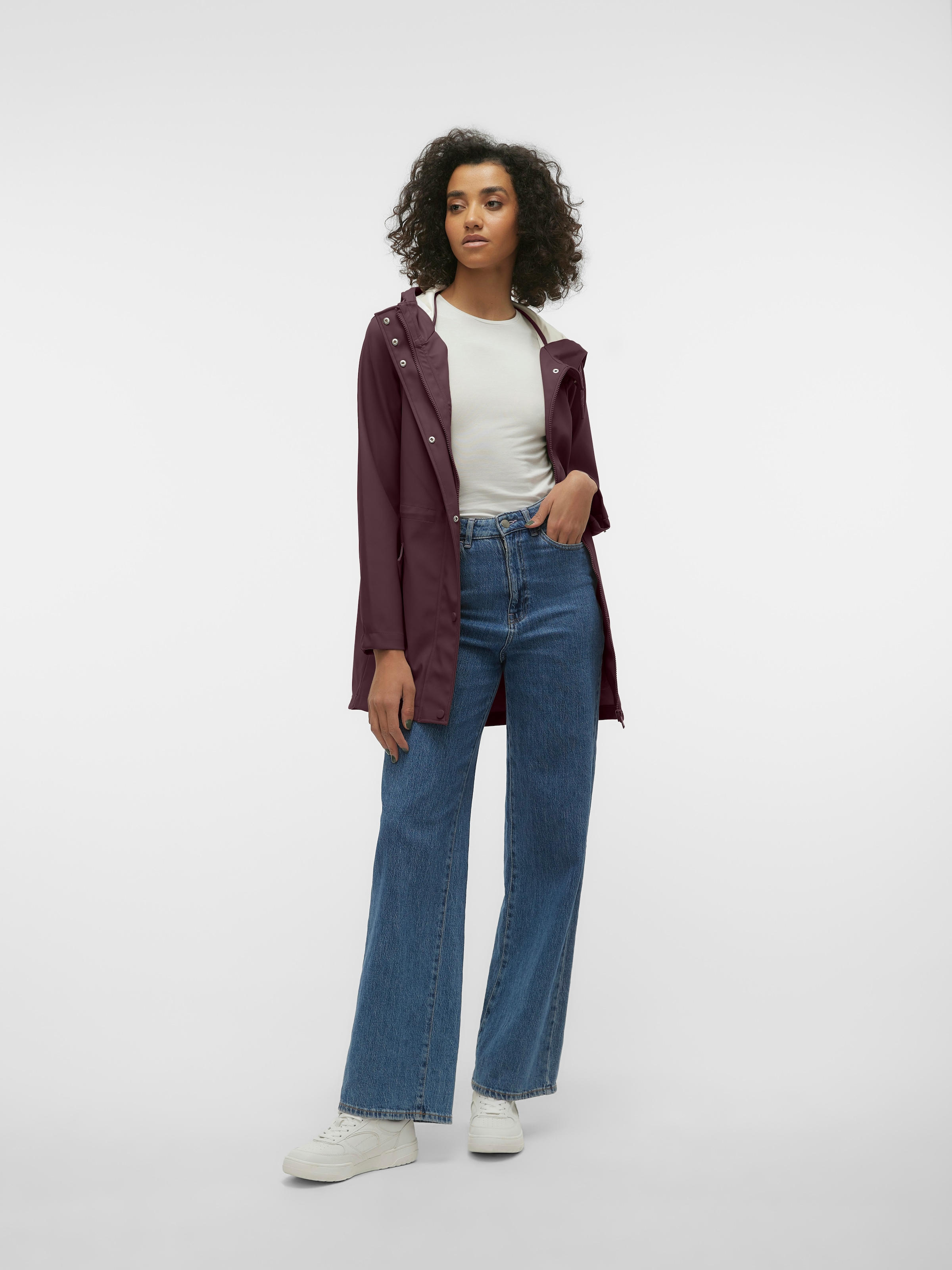 Vero Moda Regenjacke »VMMALOU COATED JACKET«, mit Kapuze