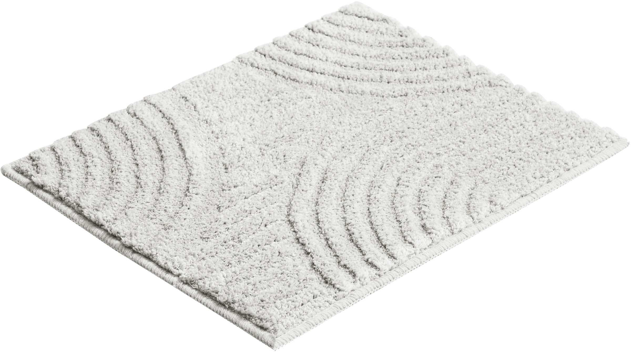 my home Badematte »Ognon, Scandi, Boho, modernes Muster«, rutschhemmend beschichtet, fussbodenheizungsgeeignet-schnell trocknend-strapazierfähig, Badteppich, Uni Farben, Hoch-Tief-Effekt