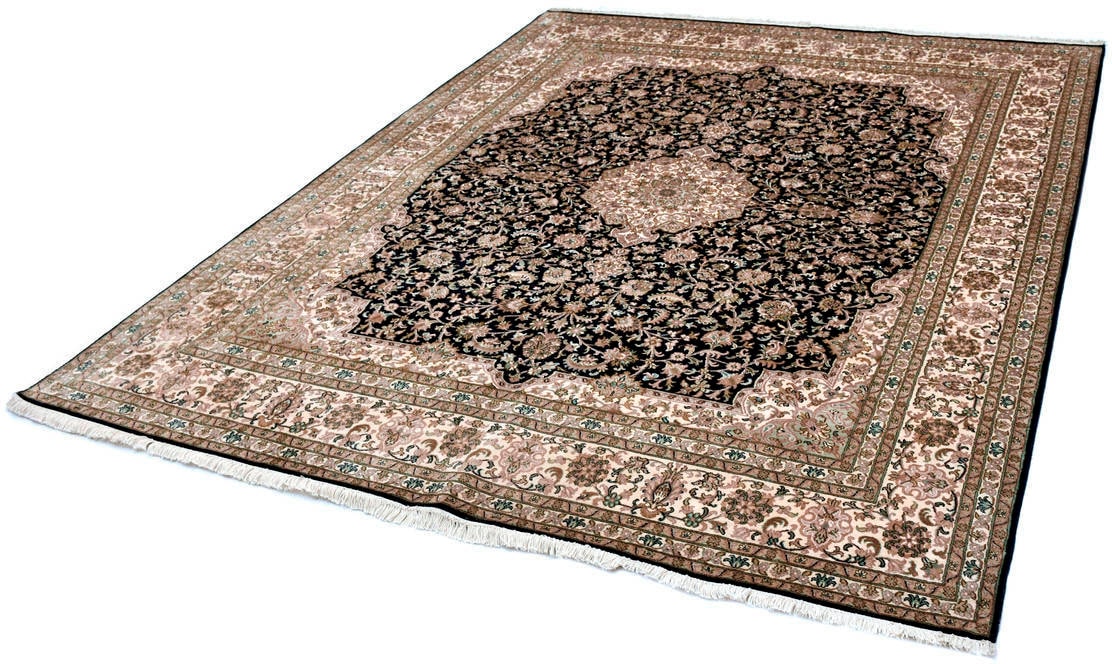 Image of Kayoom Seidenteppich »Kashan 8410«, rechteckig, 10 mm Höhe, Einzelstück mit Zertifikat, Wohnzimmer bei Ackermann Versand Schweiz