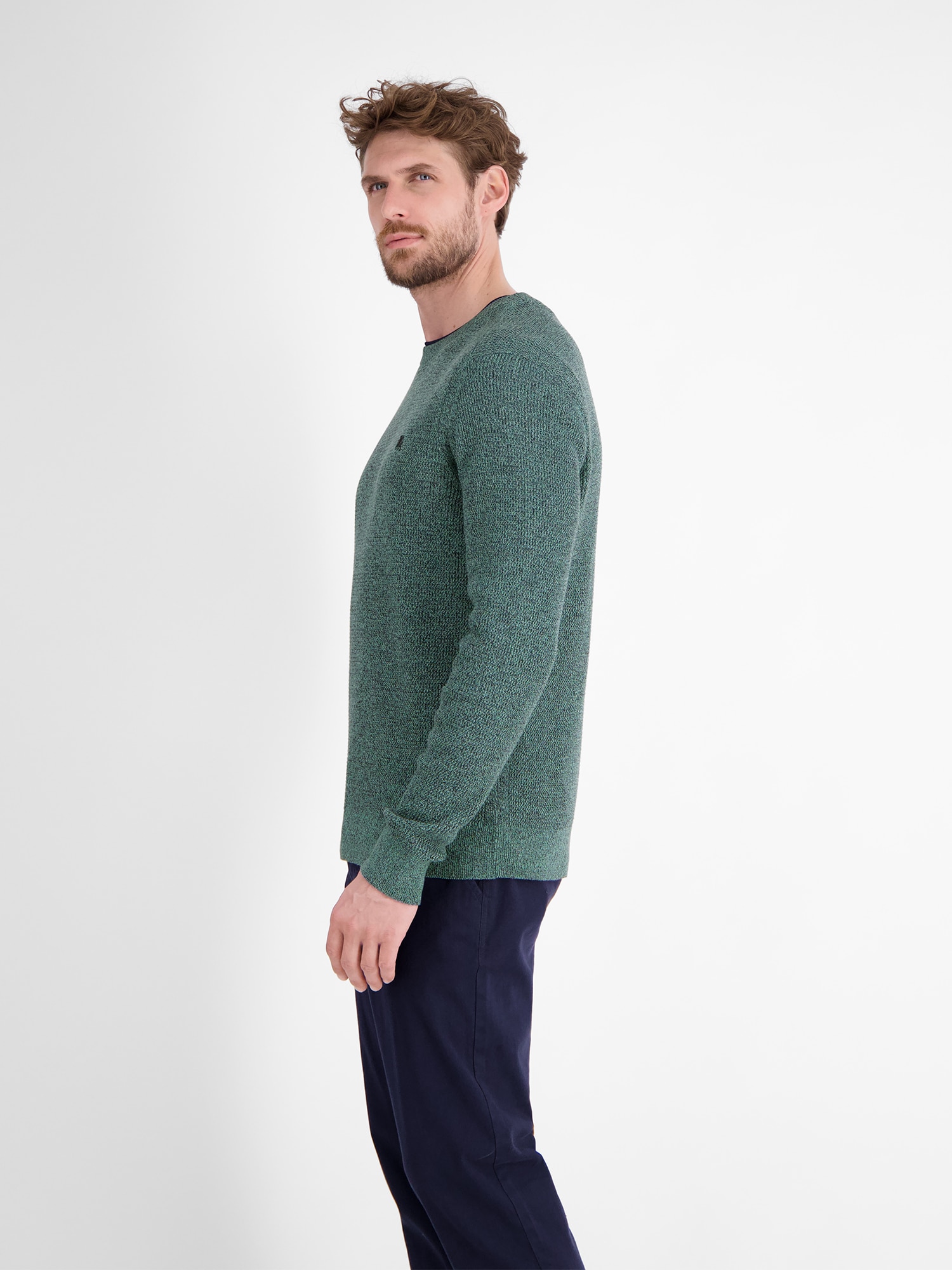 LERROS Pull en tricot »Herren Strickpullover in Strukturqualität«
